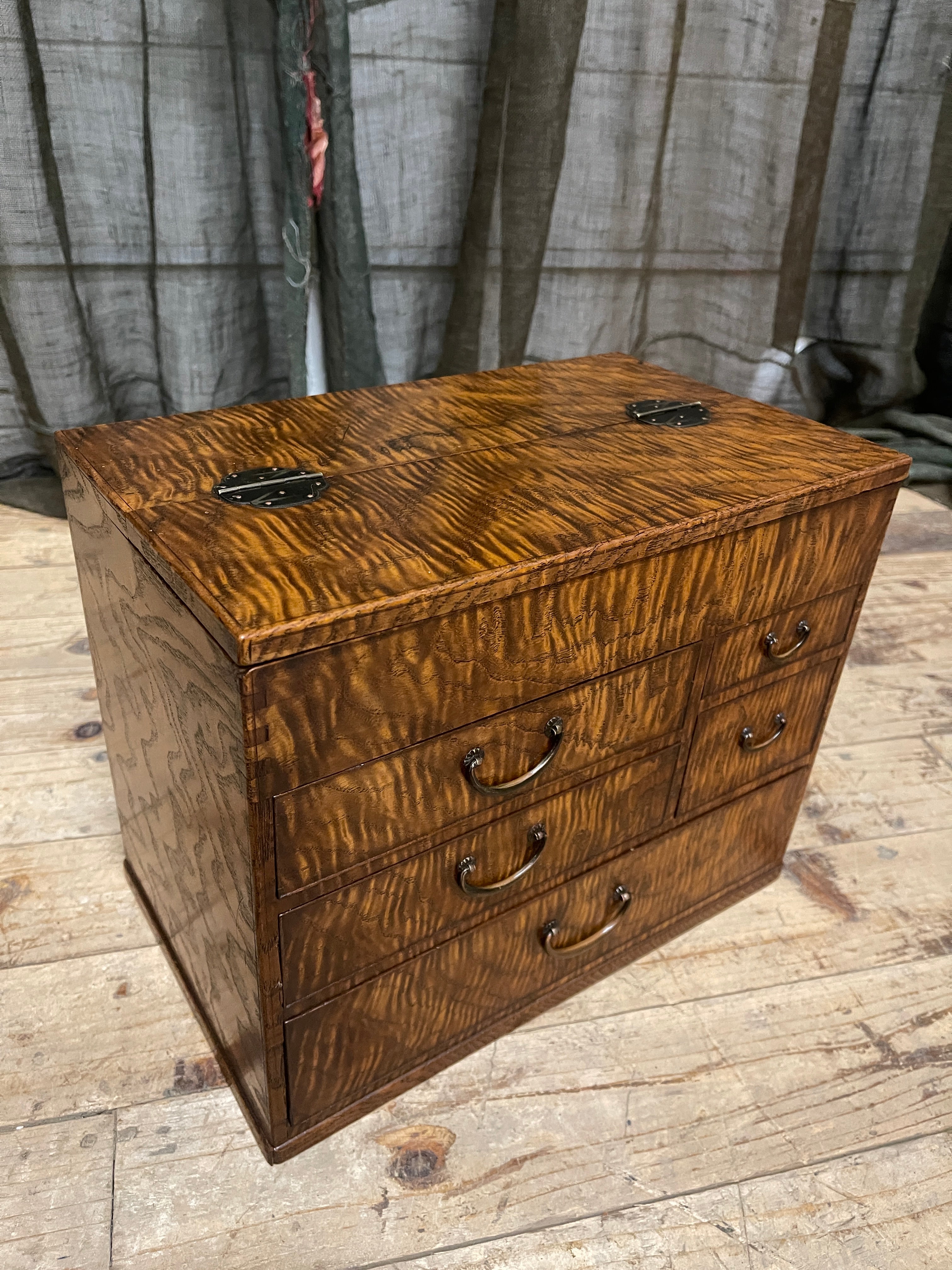 Vintage Japanese Sewing Box, Hari Bako | 1920's