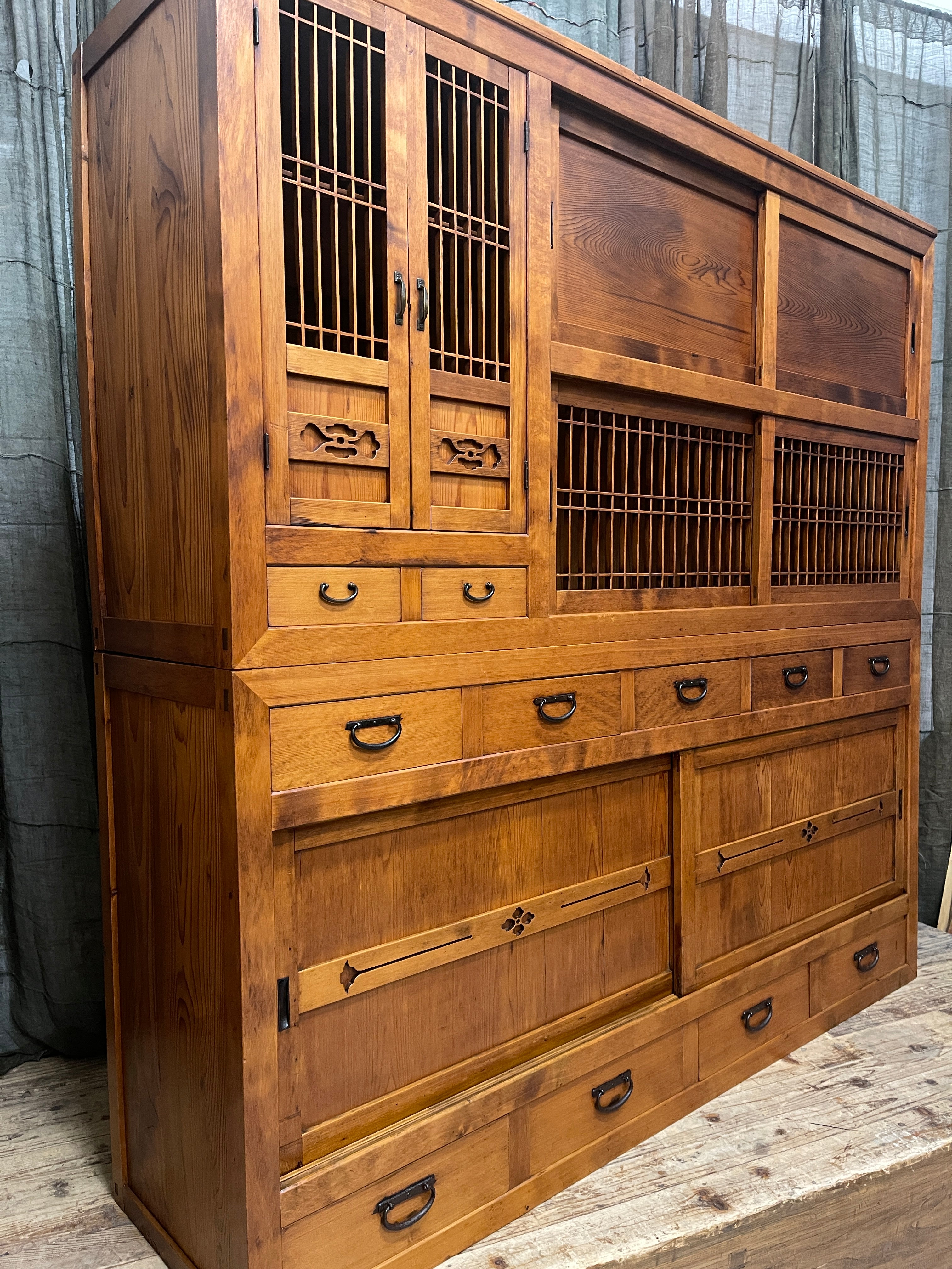 Japanese Mizuya, Kitchen Cabinet - Cedar | Taisho, c.1920