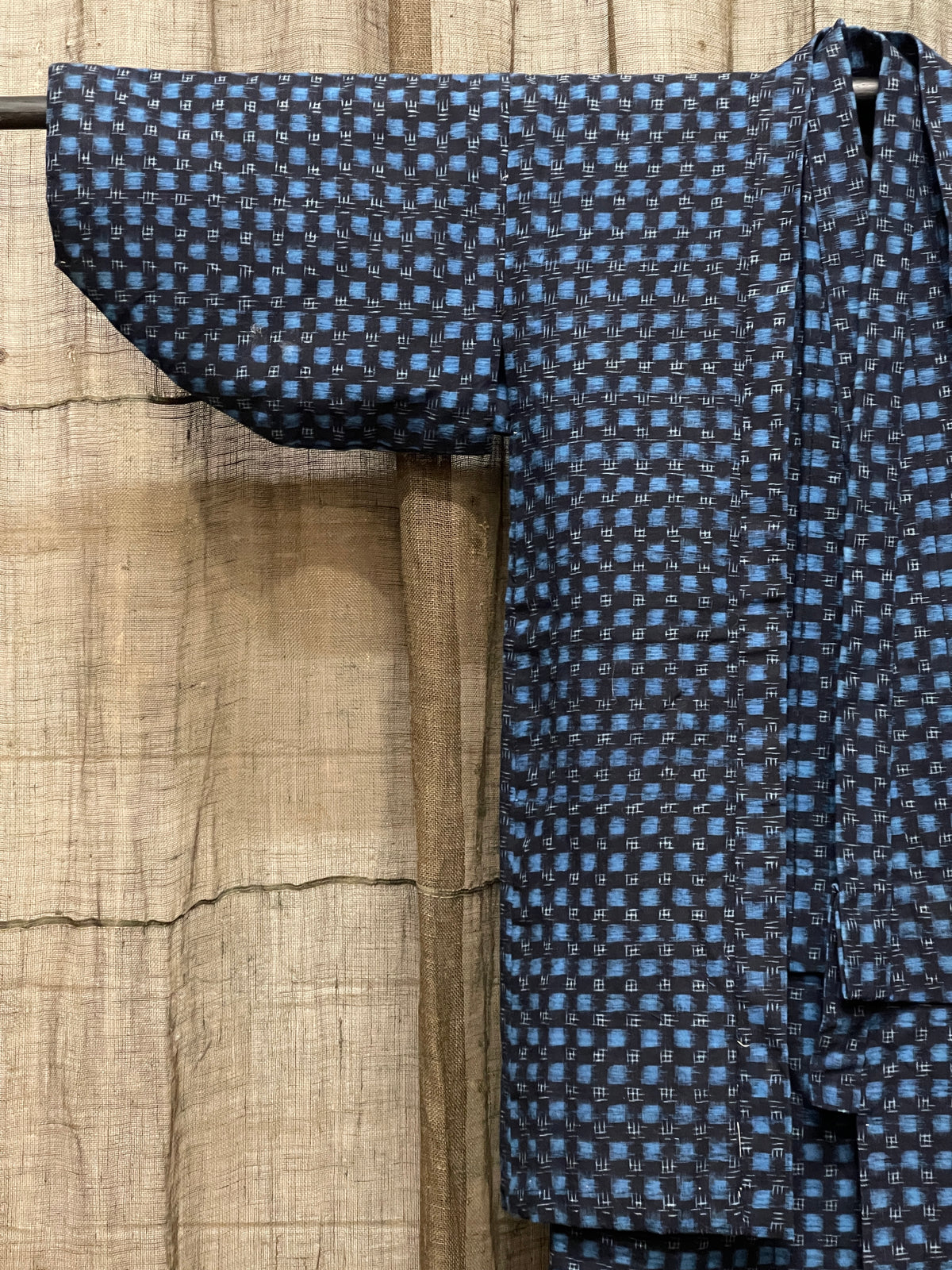 Vintage Japanese Kasuri Cotton Children Kimono | Ensemble