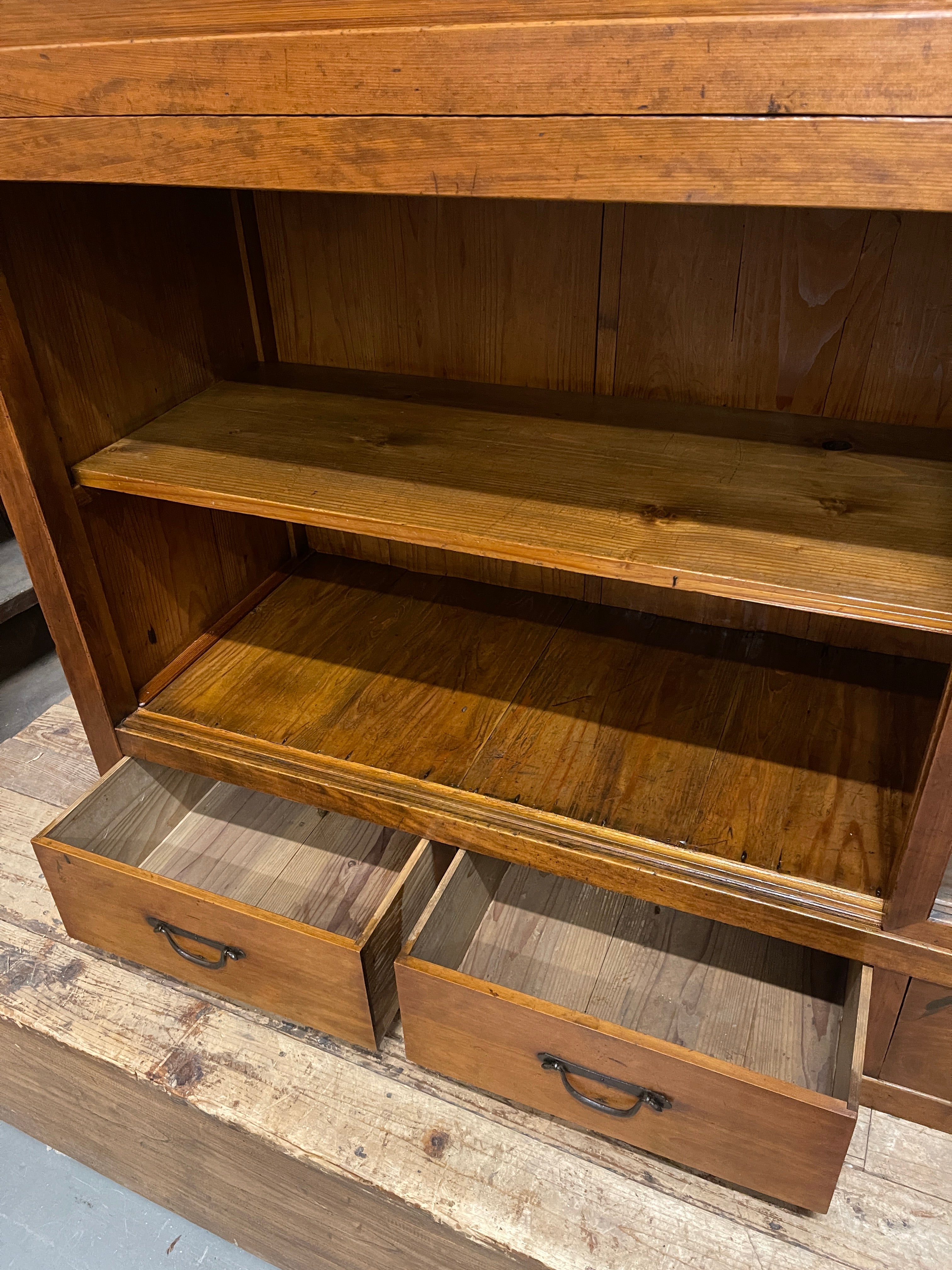 Japanese Shop Display Cabinet, Misedansu - Cedar & Cypress | Meiji