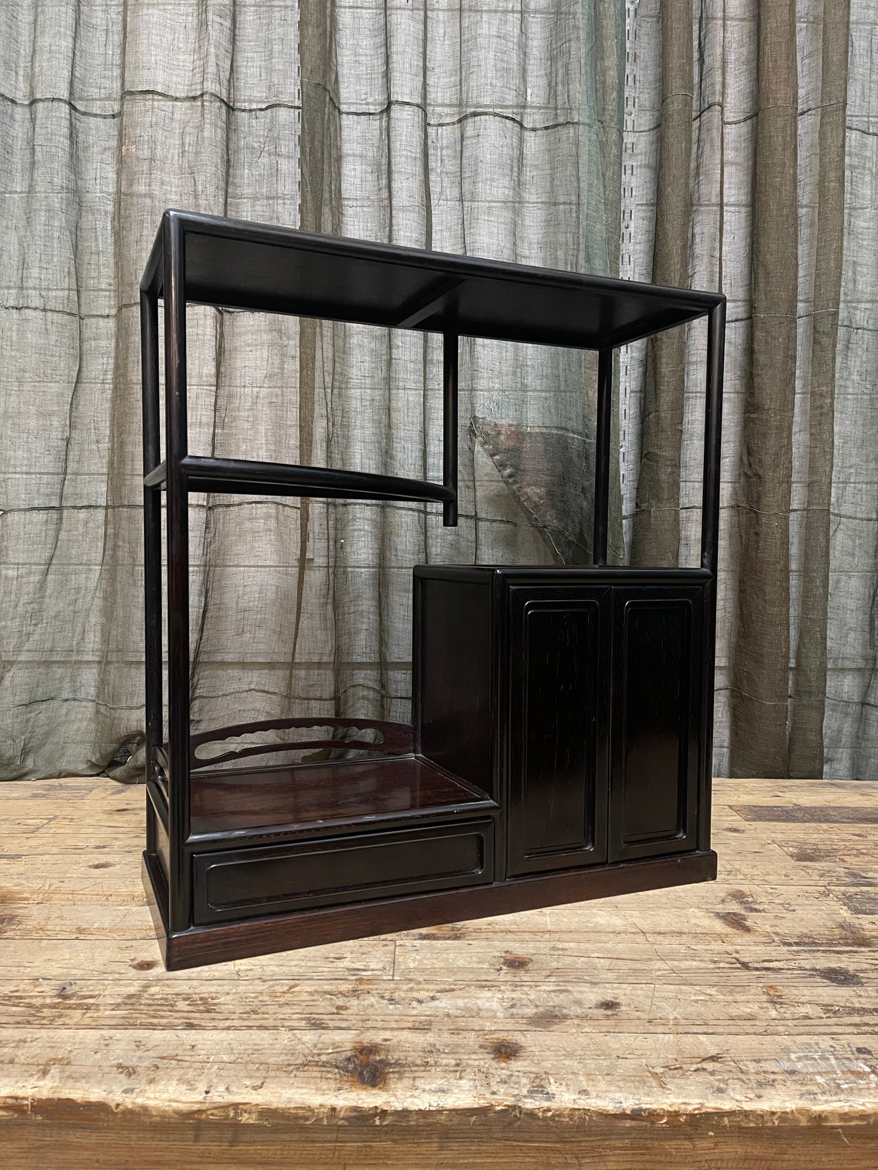 Cha Dana, Midcentury Japanese Tea Cabinet - Rosewood