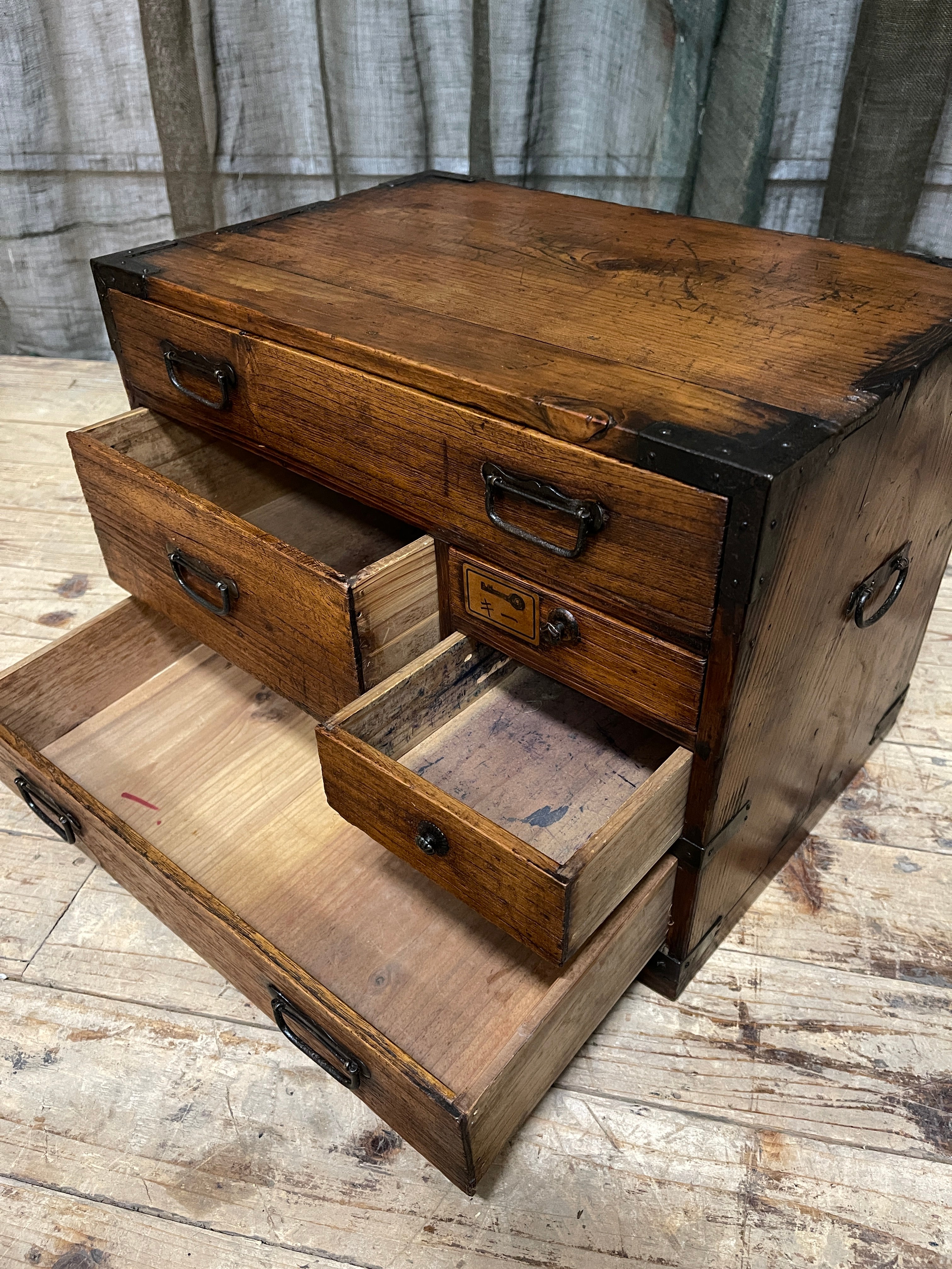Japanese 5 Drawer Chest - Cedar & Paulownia | Taisho