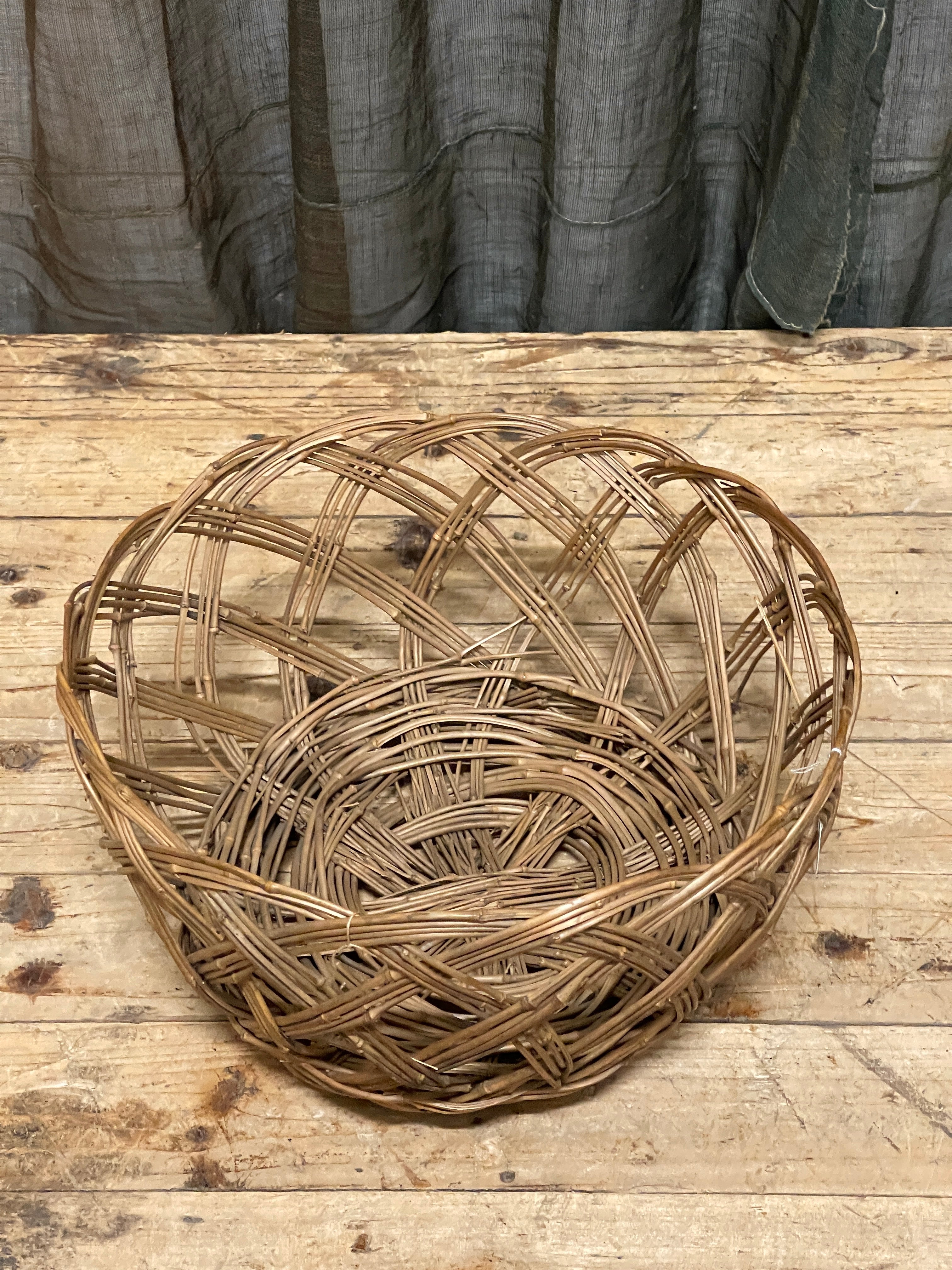Vintage Japanese Sento Basket - Wicker