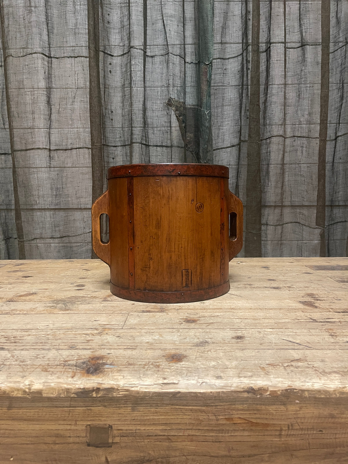 Tomasu, Vintage Japanese Rice Measure Bucket