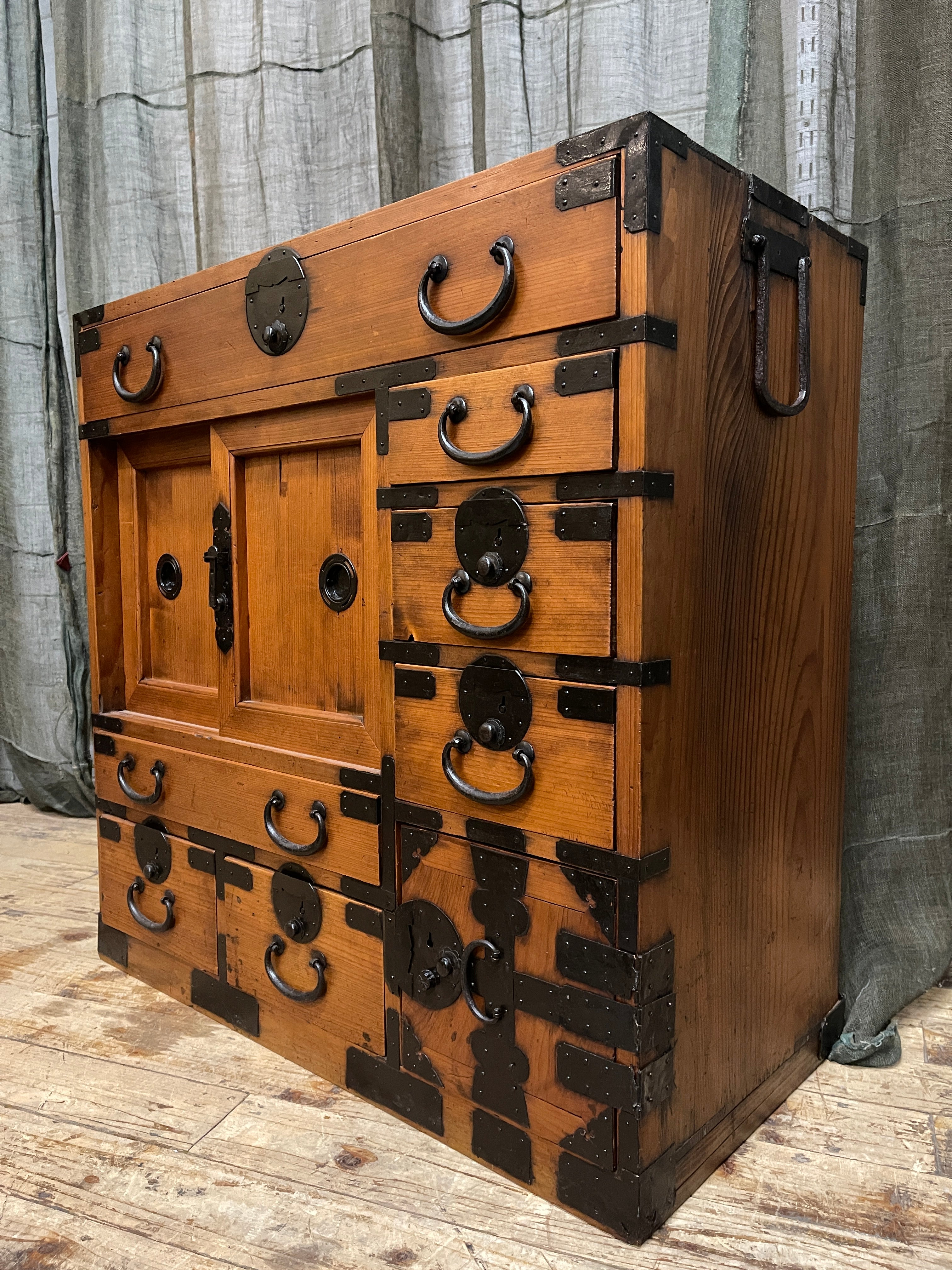 Japanese Choba Dansu, Merchant’s Chest – Cypress & Cedar | Meiji