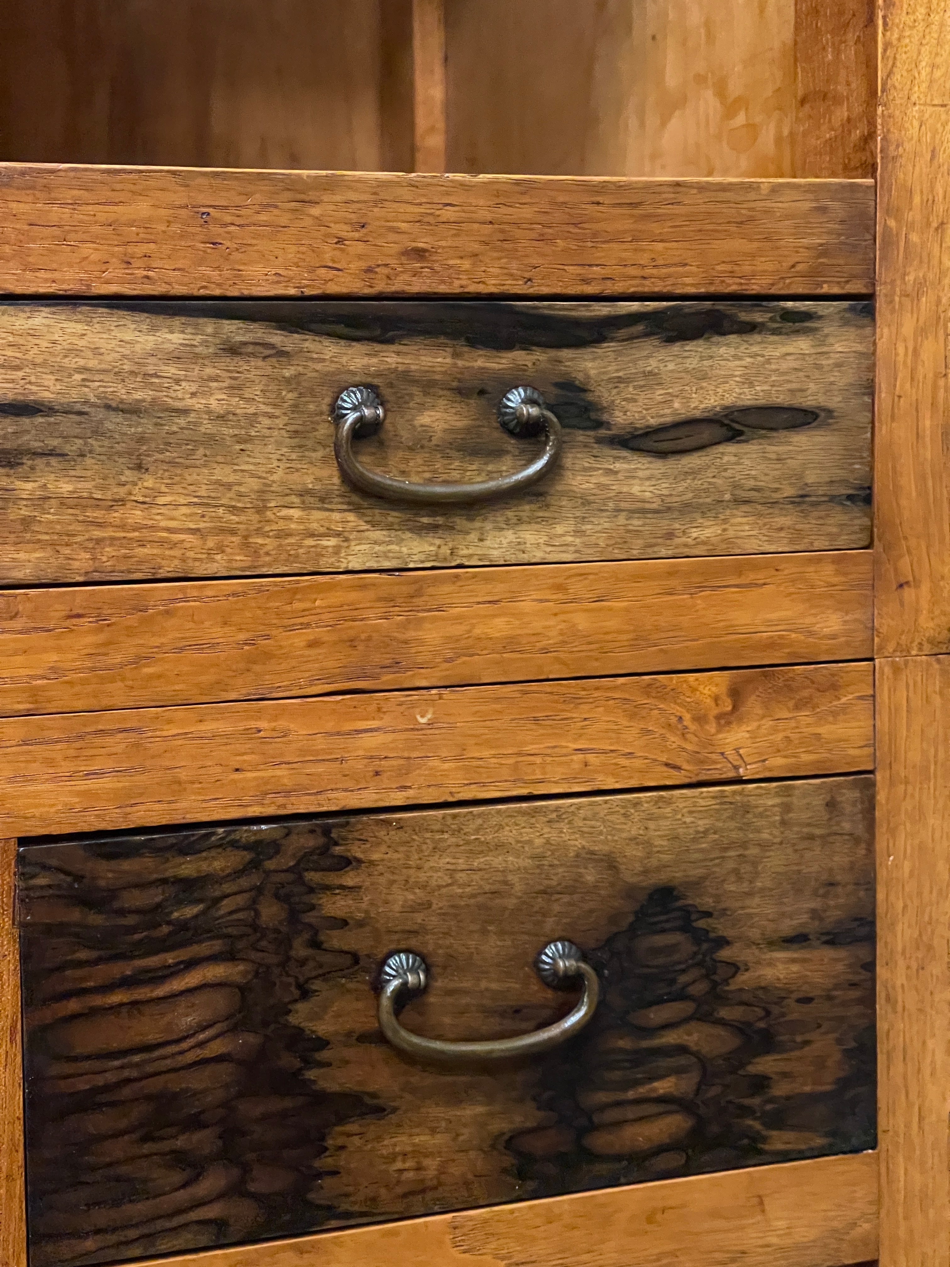 Mizuya, Vintage Japanese Kitchen Cabinet - Cedar, Elm, Persimmon | Taisho, c.1930