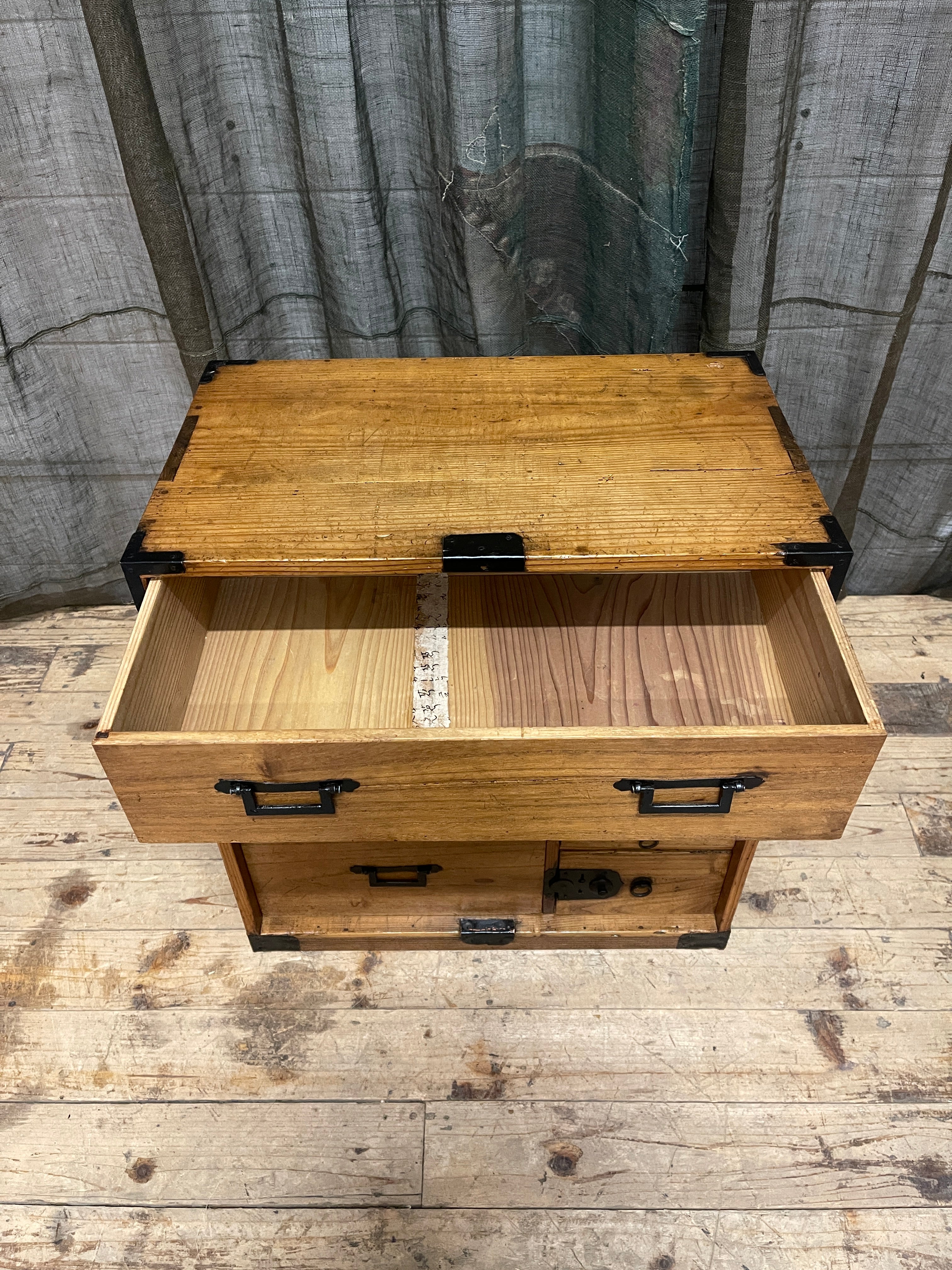 Ko Dansu, Japanese Side Cabinet - Cypress & Paulownia | Taisho, 1920's