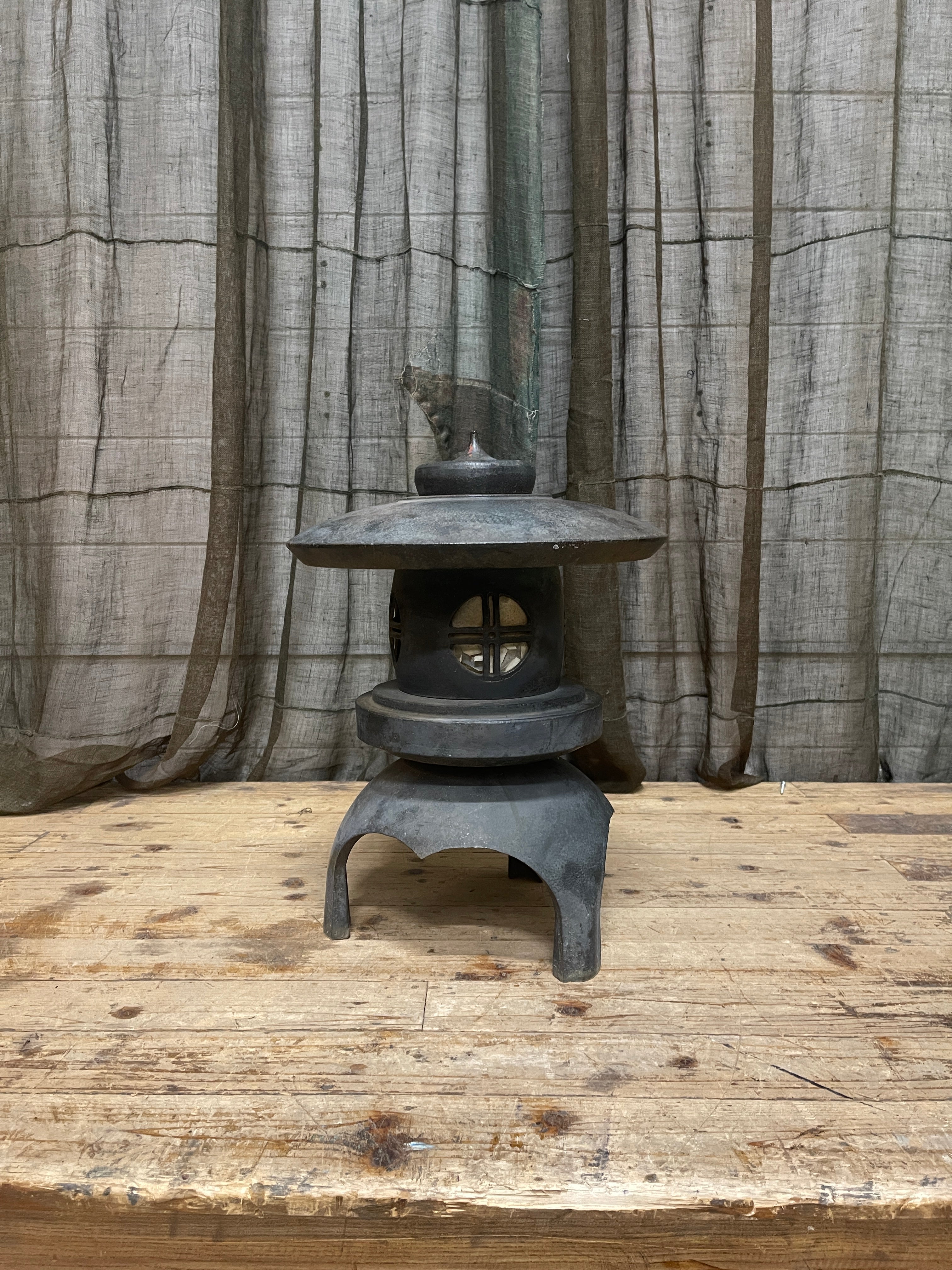 Japanese Bronze Garden Lantern - Showa