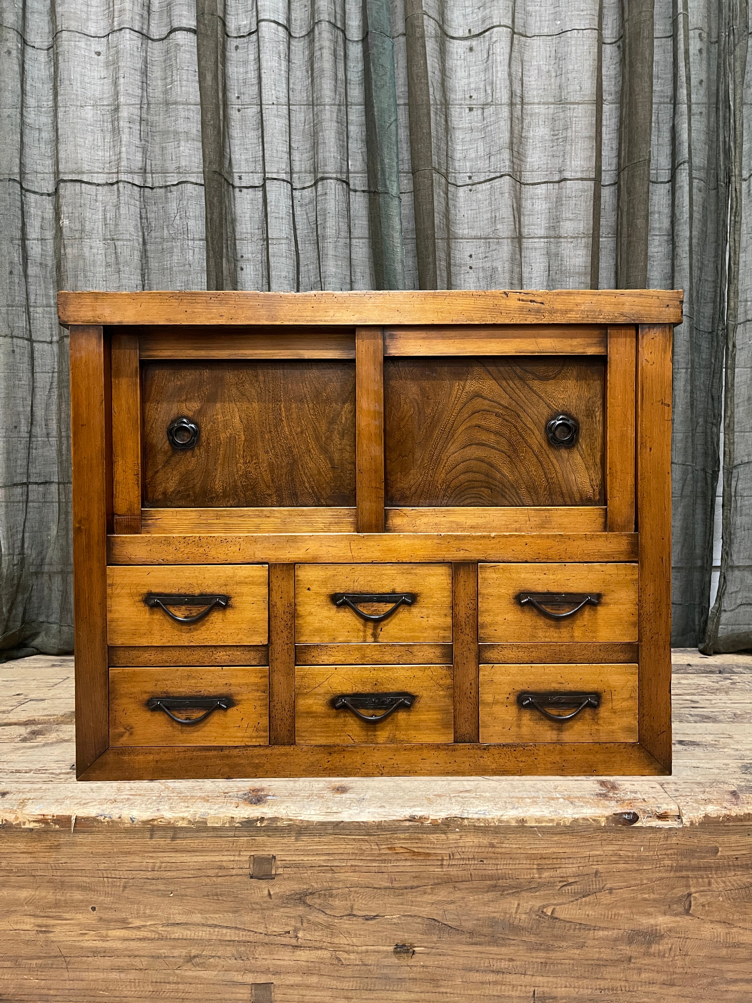 Japanese Storage Cabinet - Cedar, Elm & Cypress | Meiji