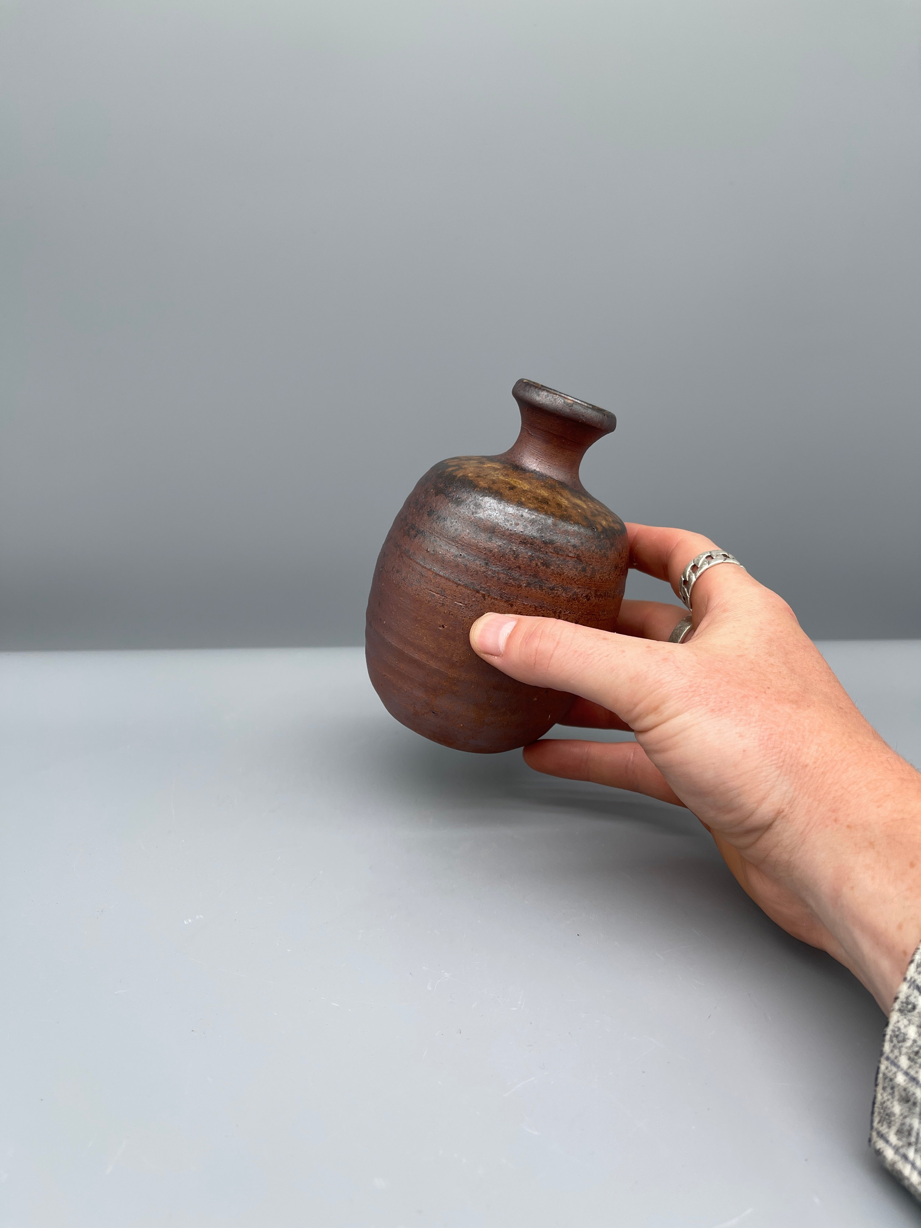 Vintage Japanese Bizen-Ware Tokkuri, Sake Pourer