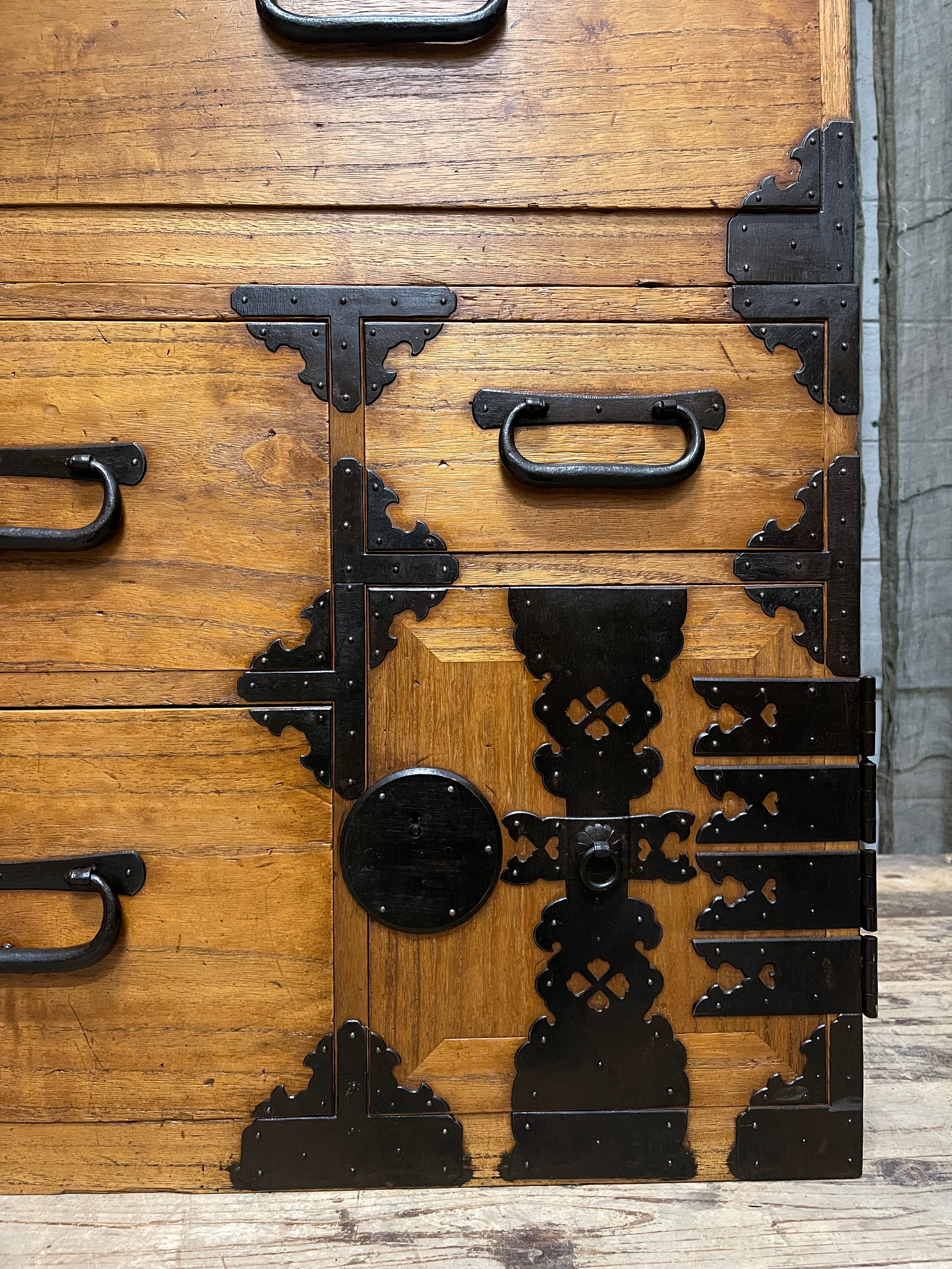 Japanese Kimono Storage Chest-on-Chest, Isho Dansu - Paulownia | Meiji