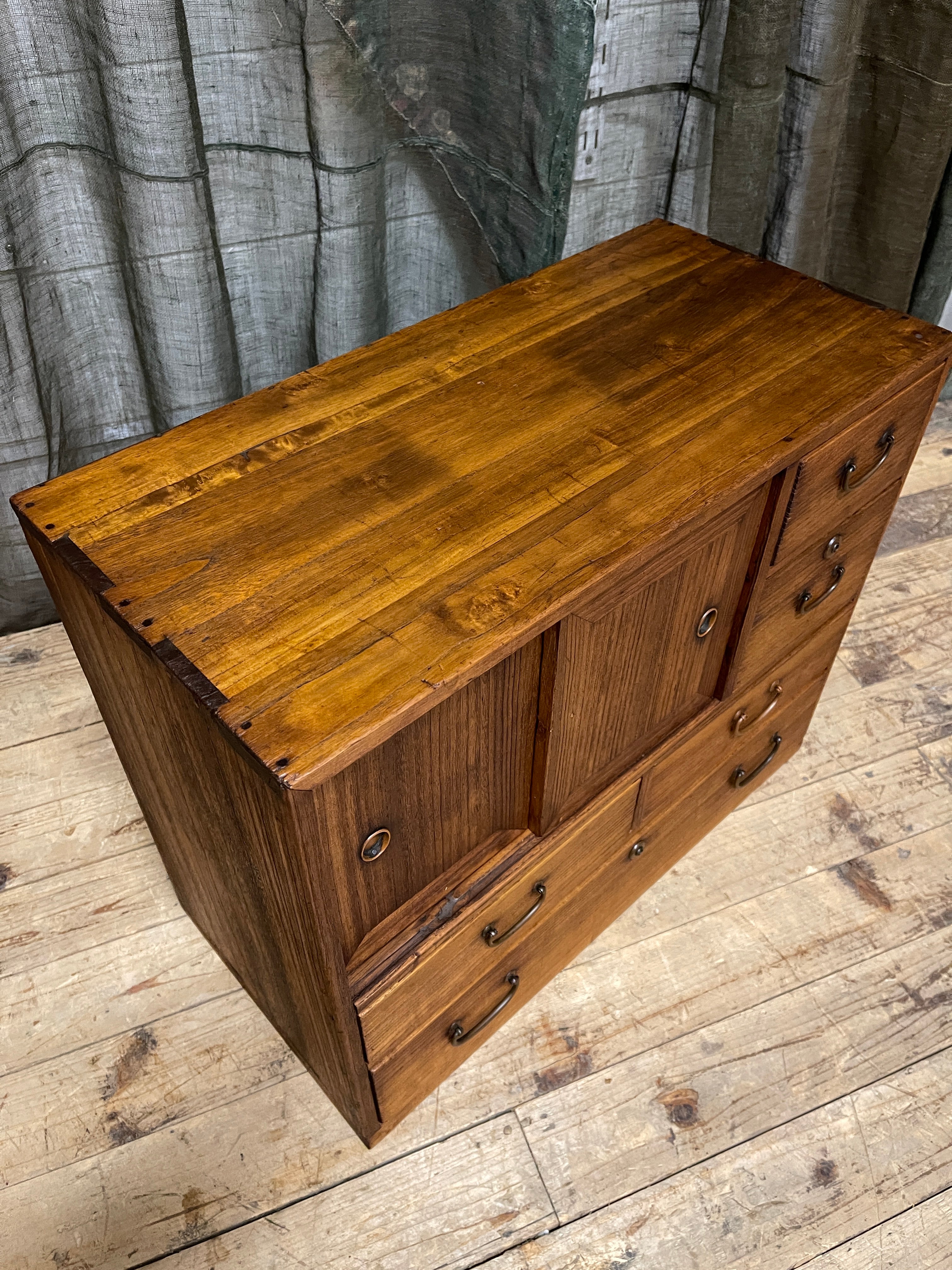Ko Dansu, Japanese Side Cabinet - Paulownia | Taisho