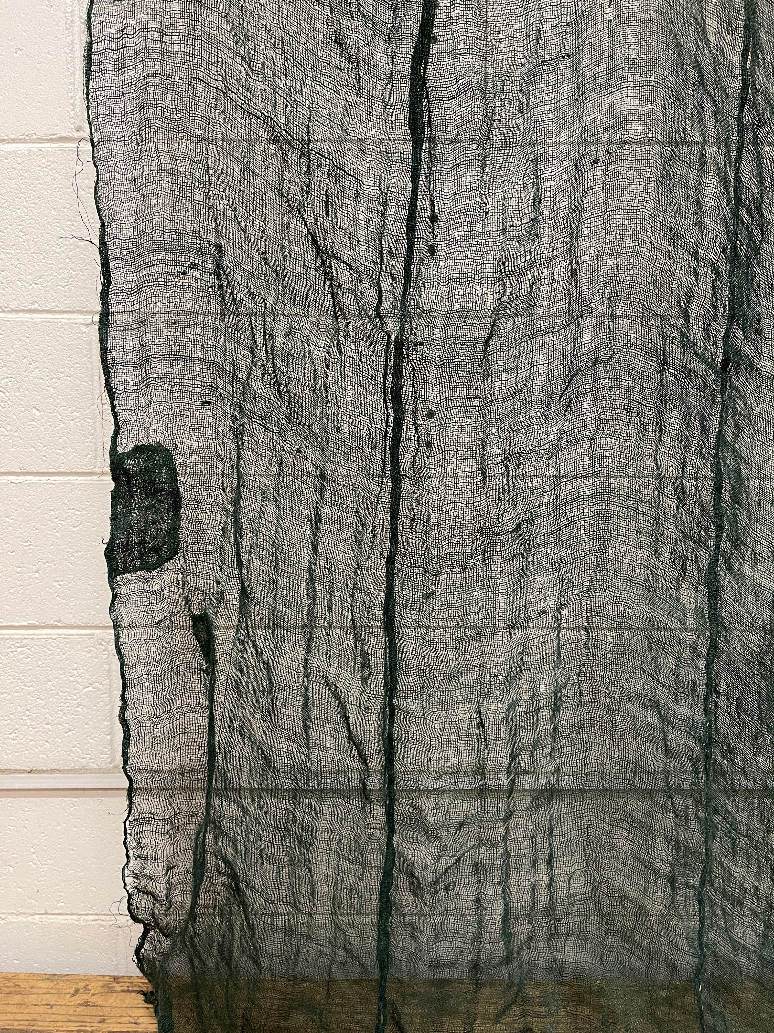 Vintage Japanese Hemp Mosquito Net Fabric - 4 panel
