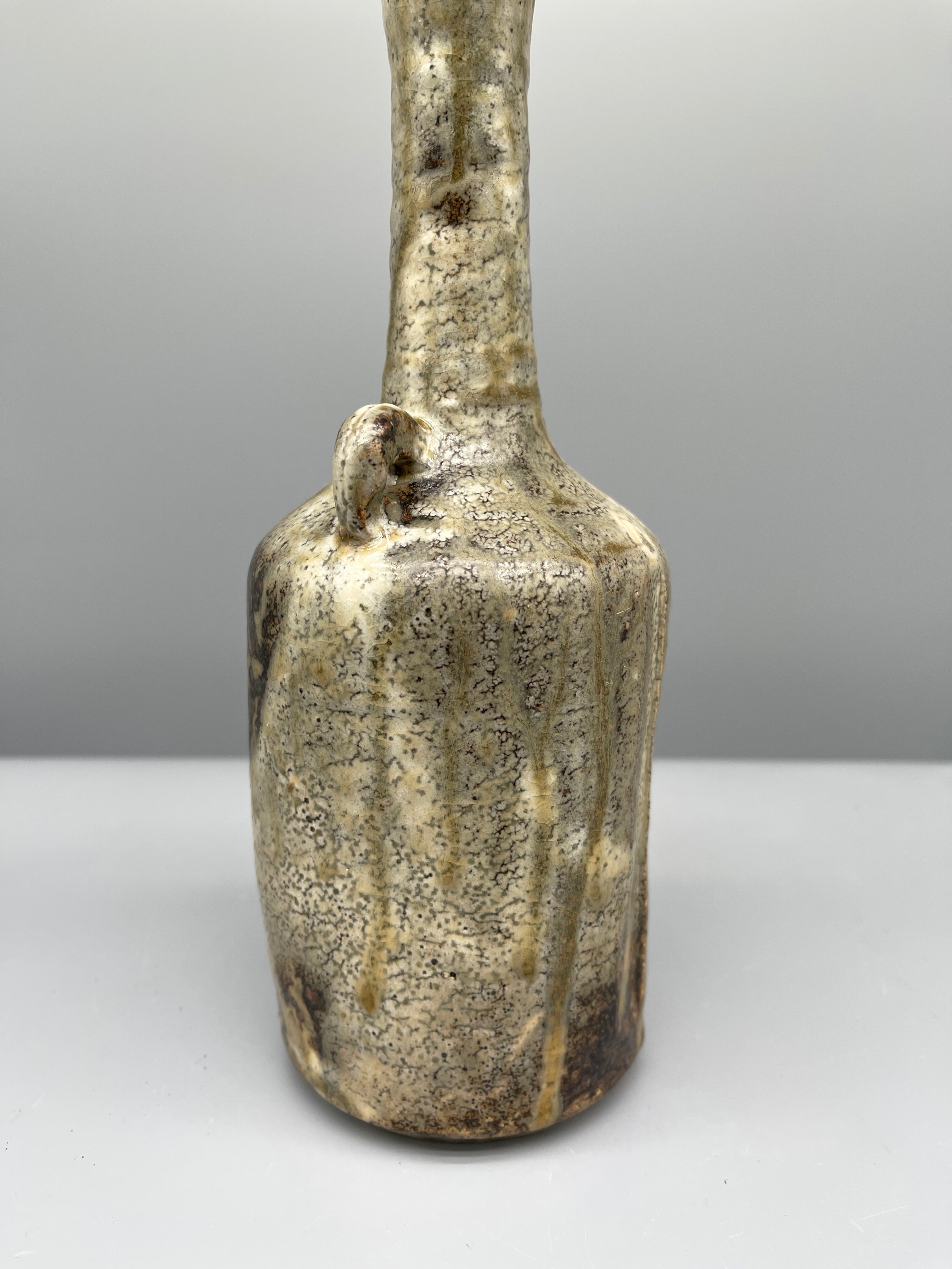 Vintage Japanese Shigaraki Vase - Earthy Tone