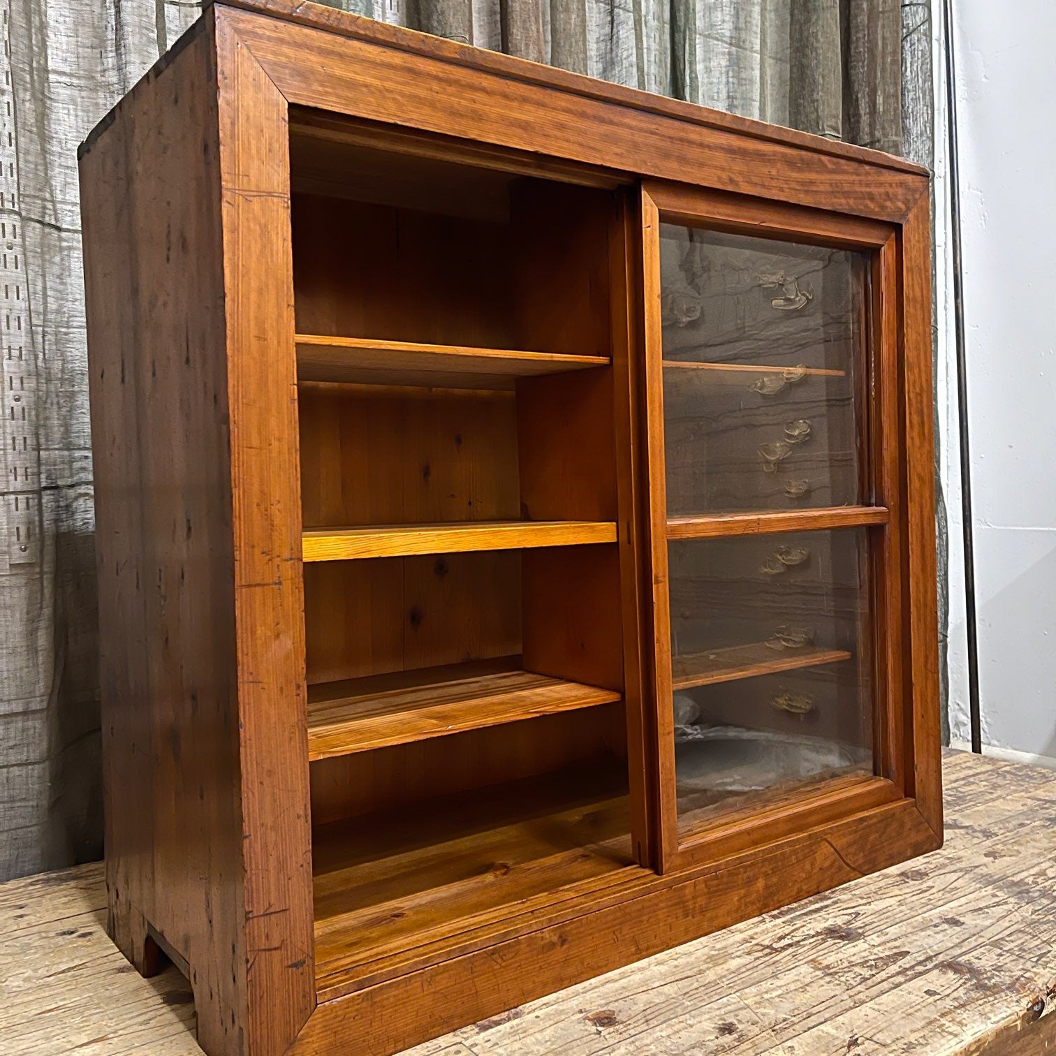 Japanese Shop Display Cabinet - Cedar | Meiji, c.1900
