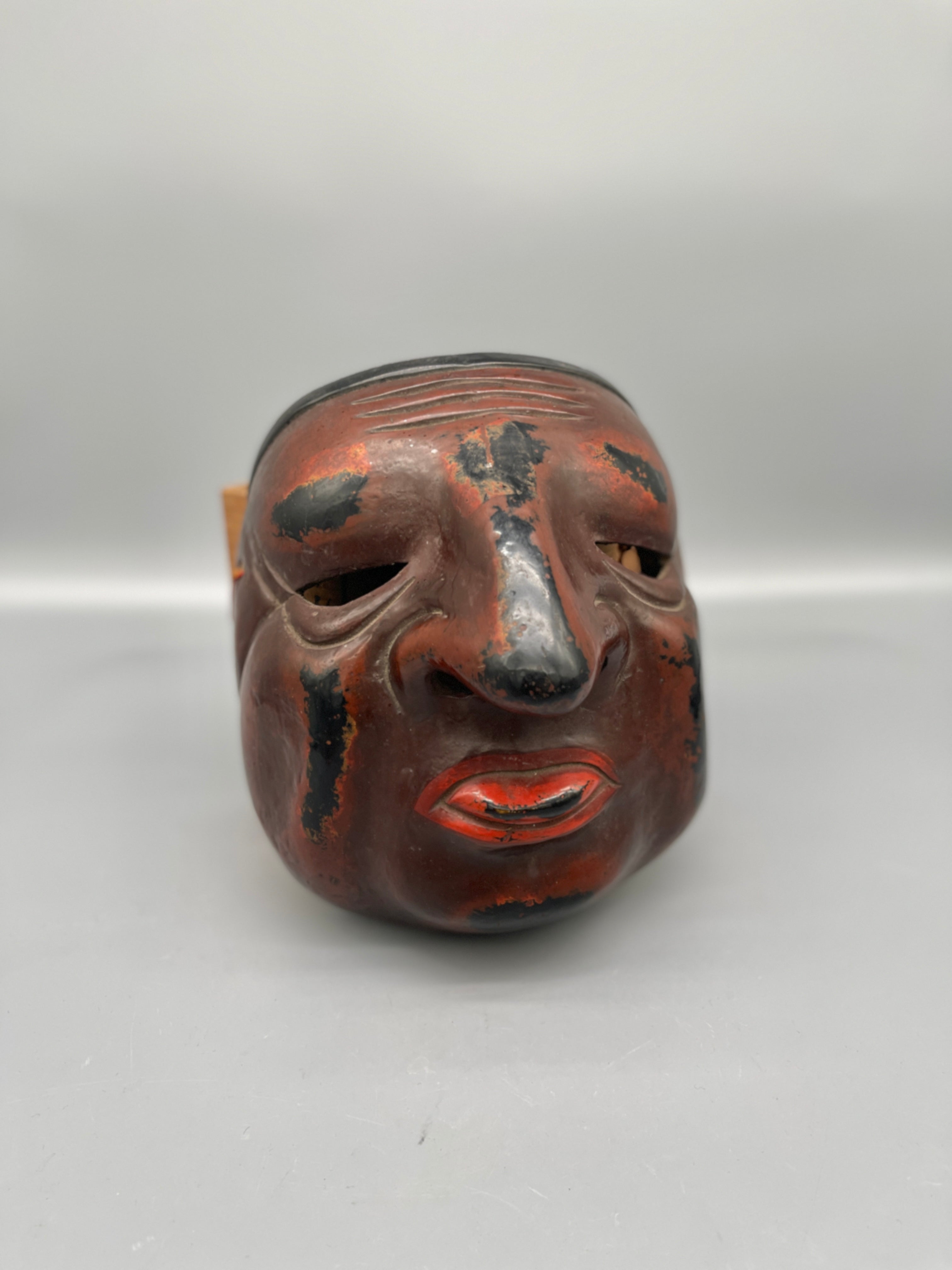 Vintage Japanese Bugaku Mask - Kempai