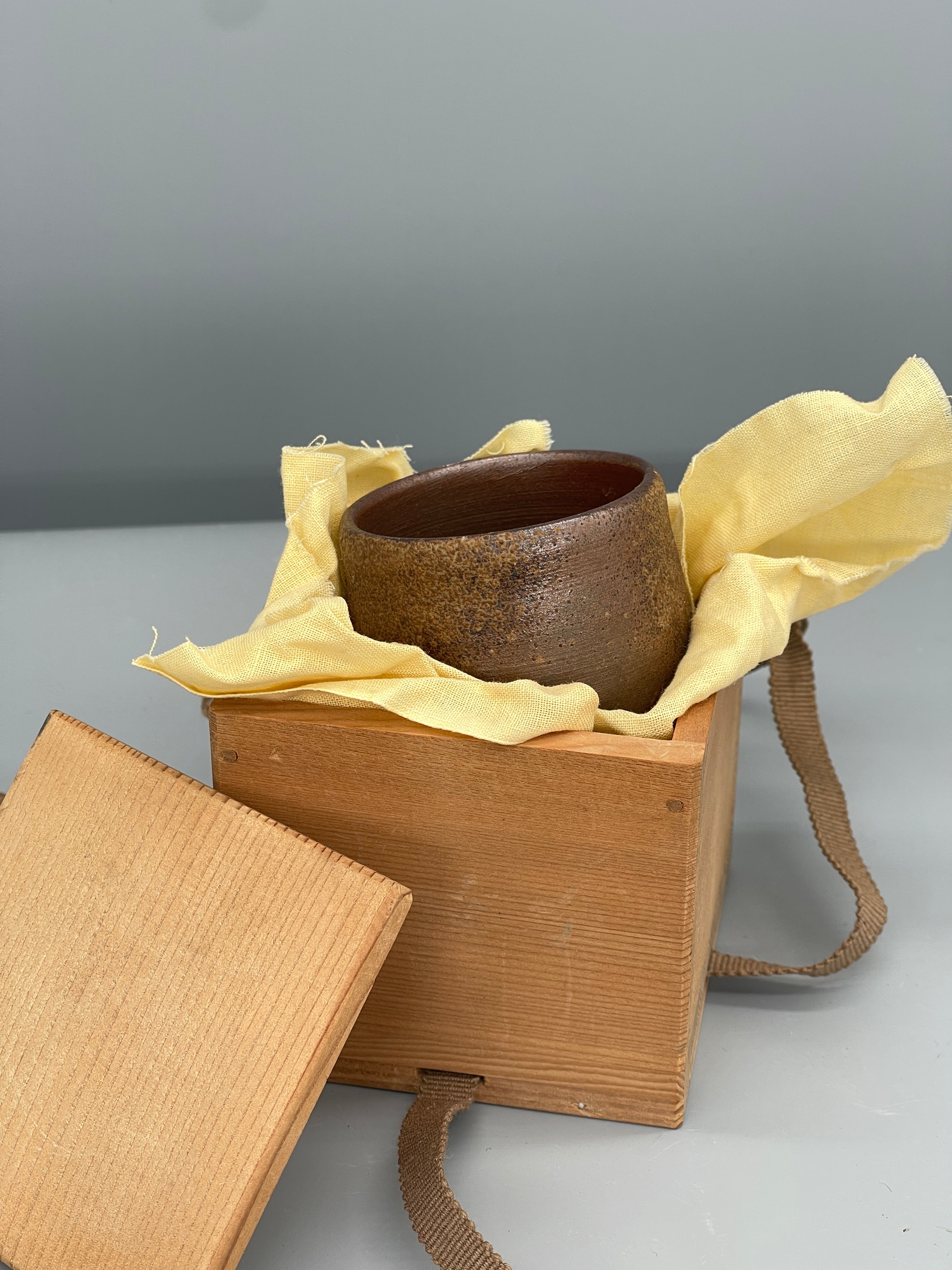 Japanese Stoneware Sake Cup - Bizen Ware