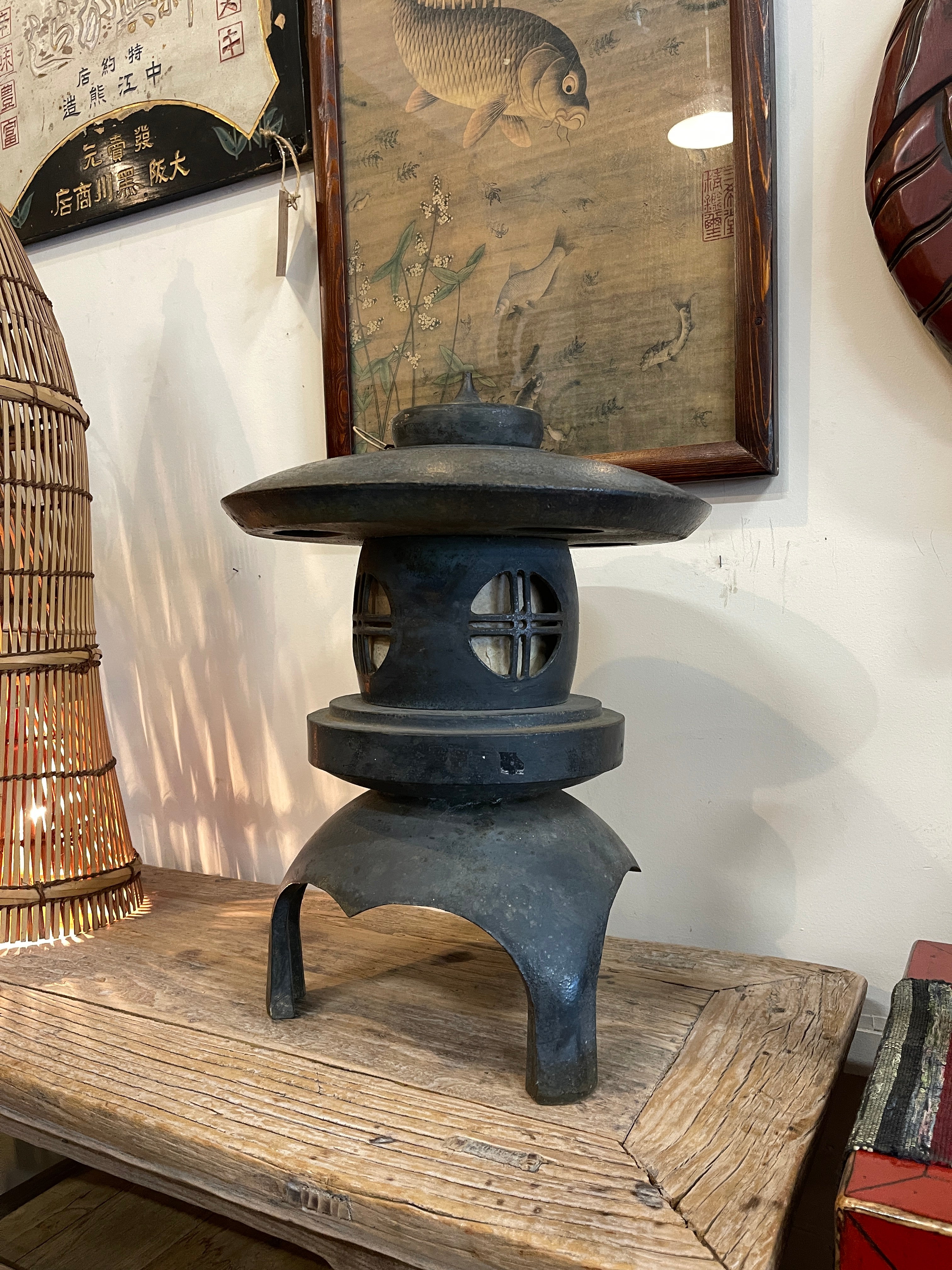 Japanese Bronze Garden Lantern - Showa