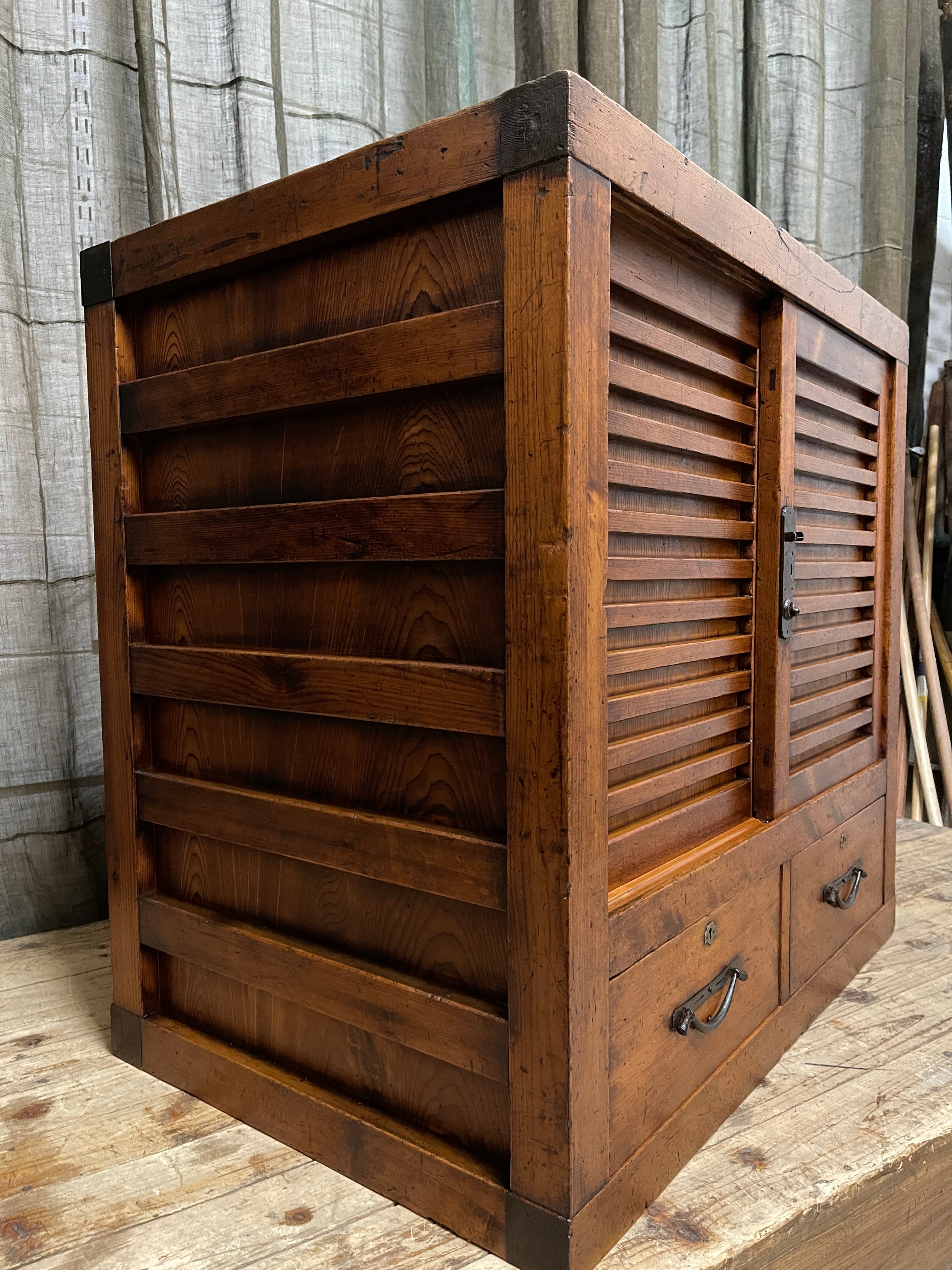 Mingei Dansu, Japanese Storage Cabinet - Cypress & Cedar | Meiji