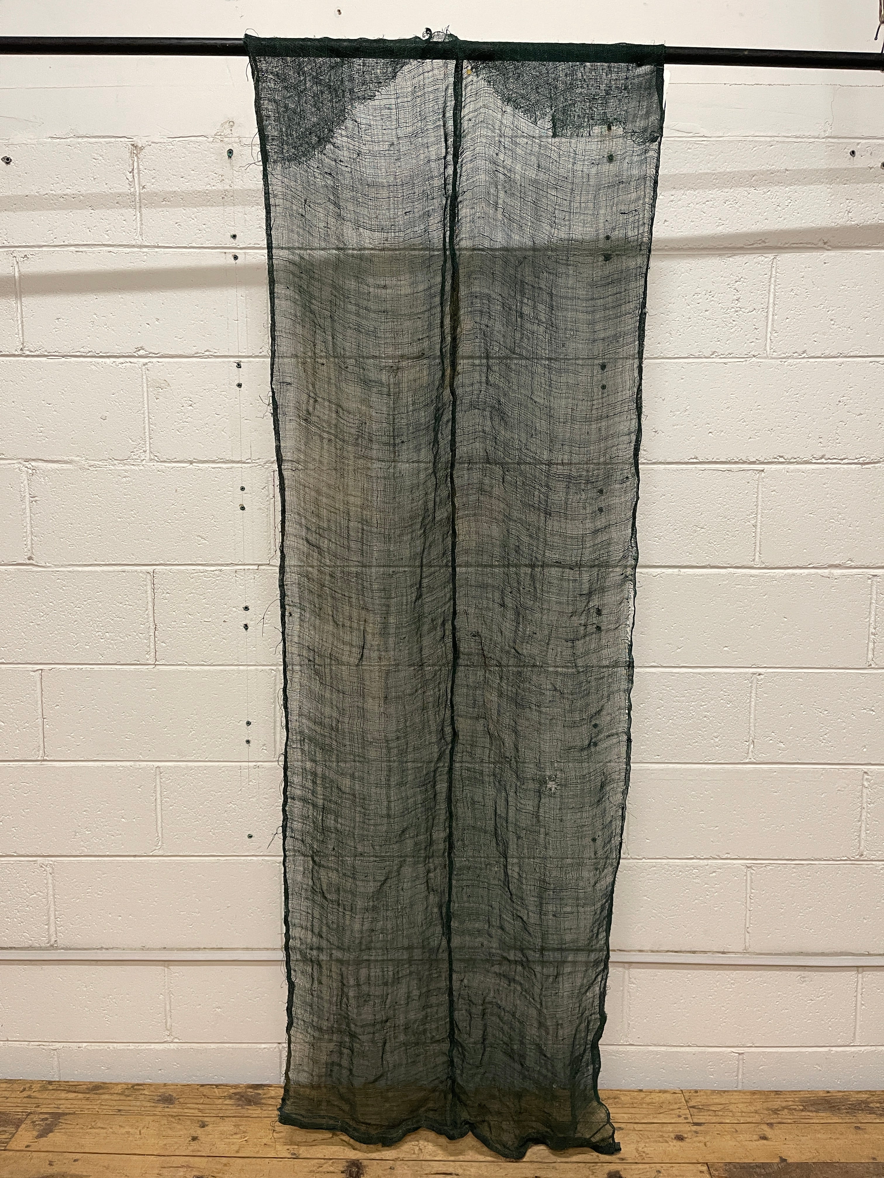 Vintage Japanese Hemp Mosquito Net Fabric - 2 panel