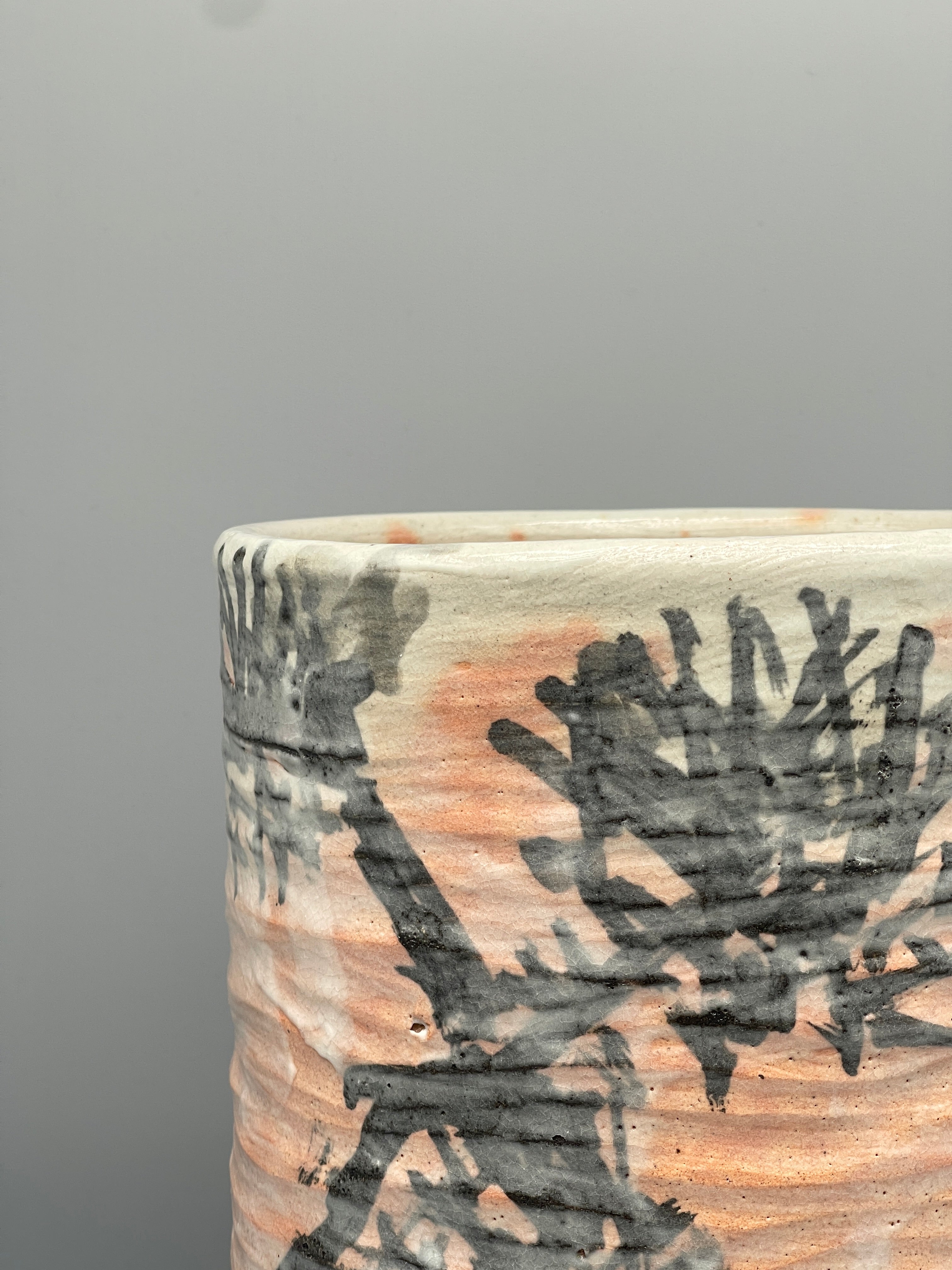 Japanes Porcelain Hagi-Ware Hibachi | c.1960