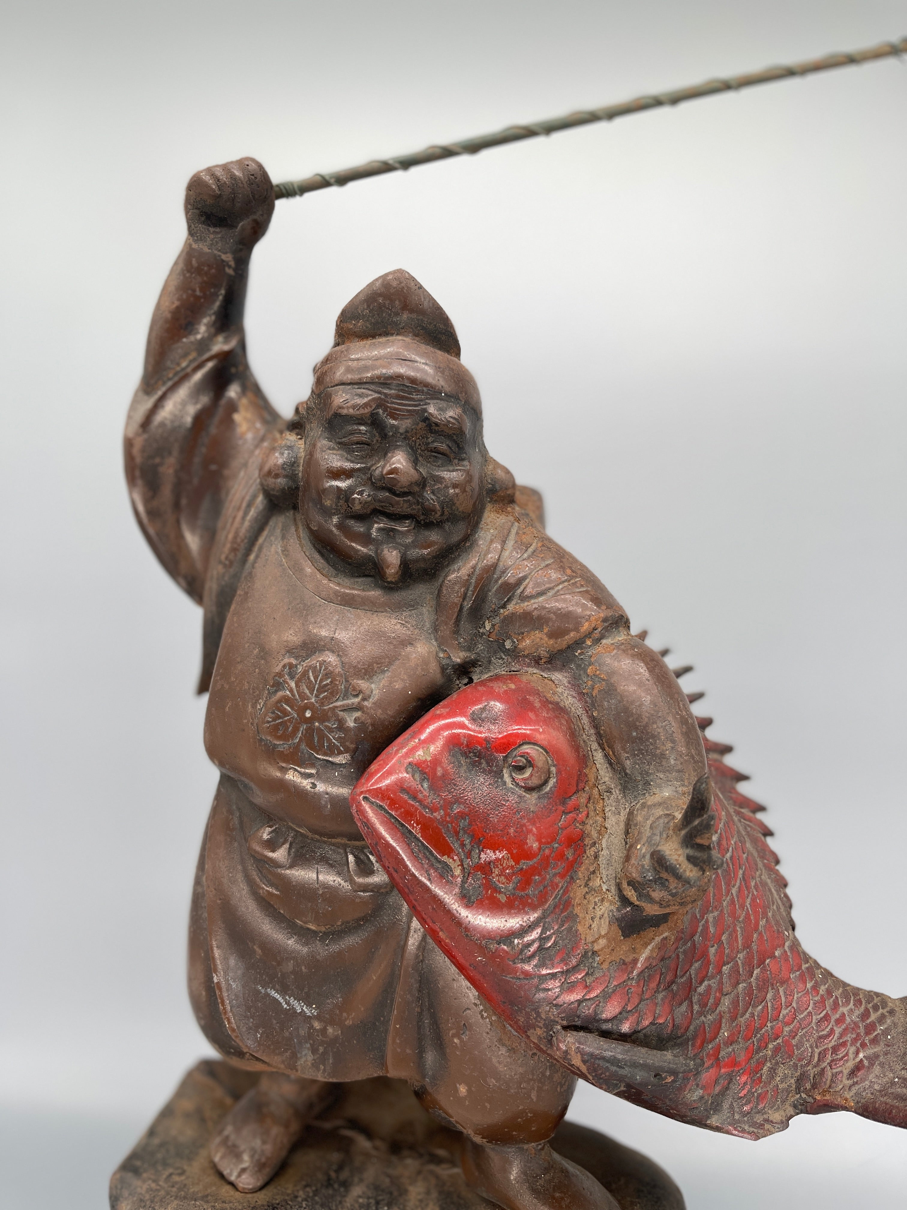 Vintage Japanese Statue of Ebisu