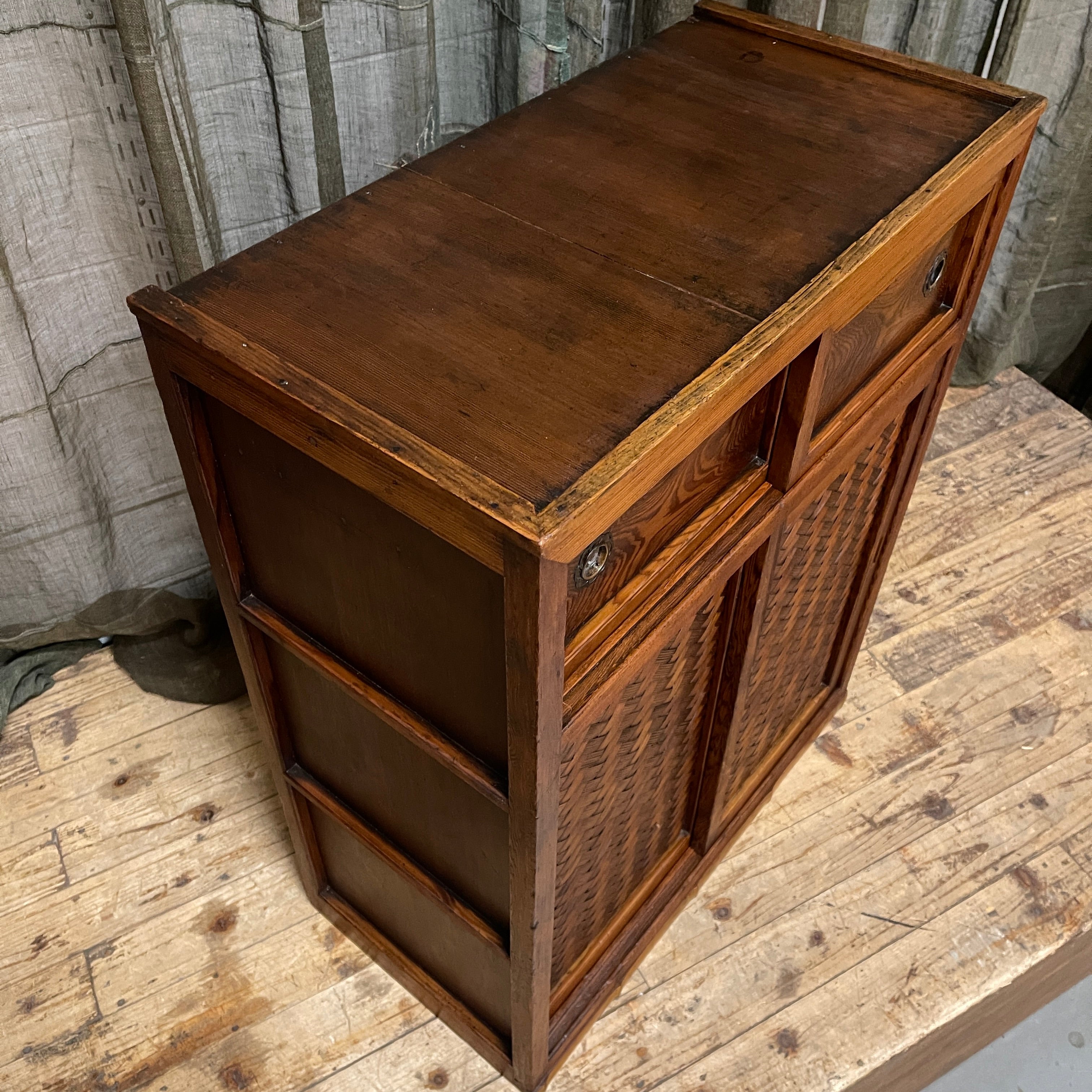 Cha Dansu, Japanese Tea Cabinet - Cedar | Taisho