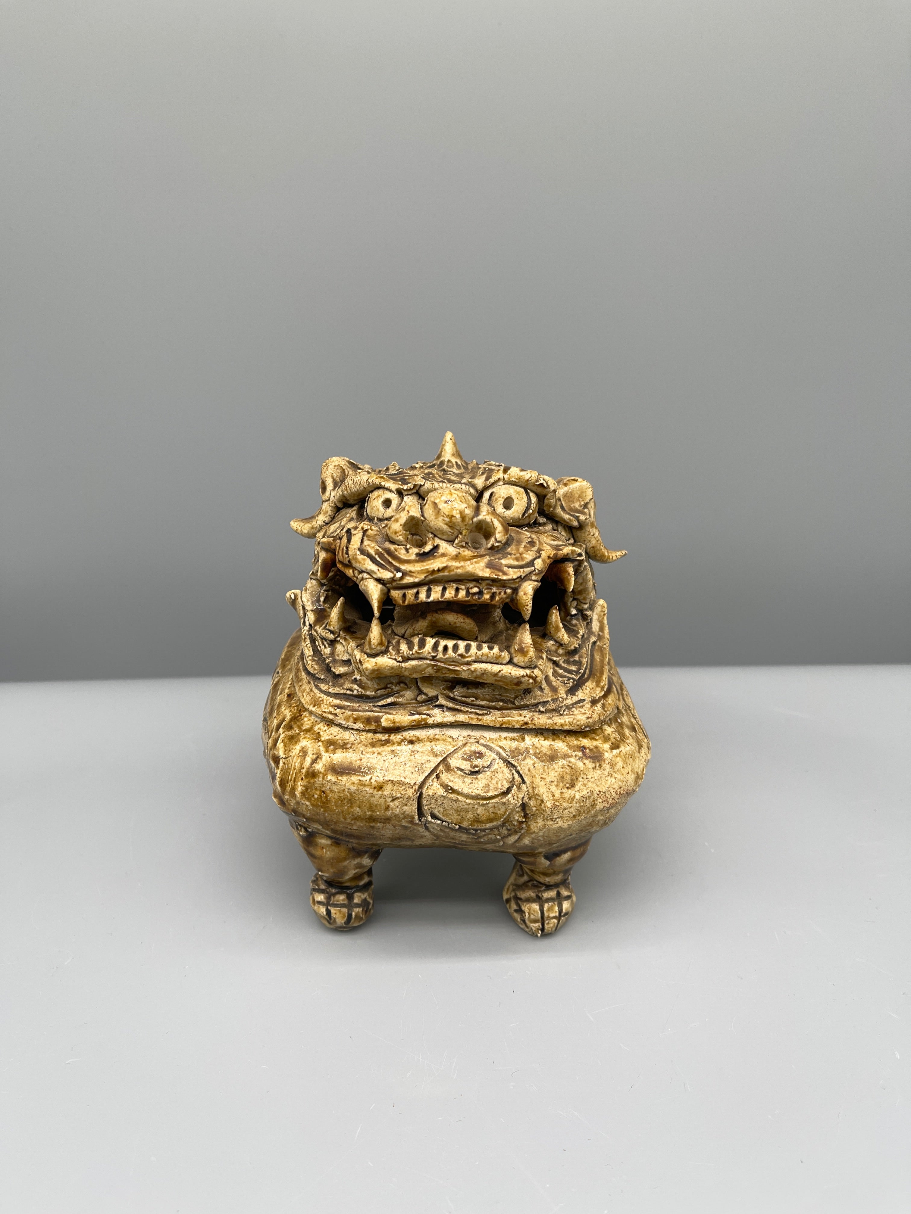 Japanese Koro, Incense Burner, Shi Shi- shaped