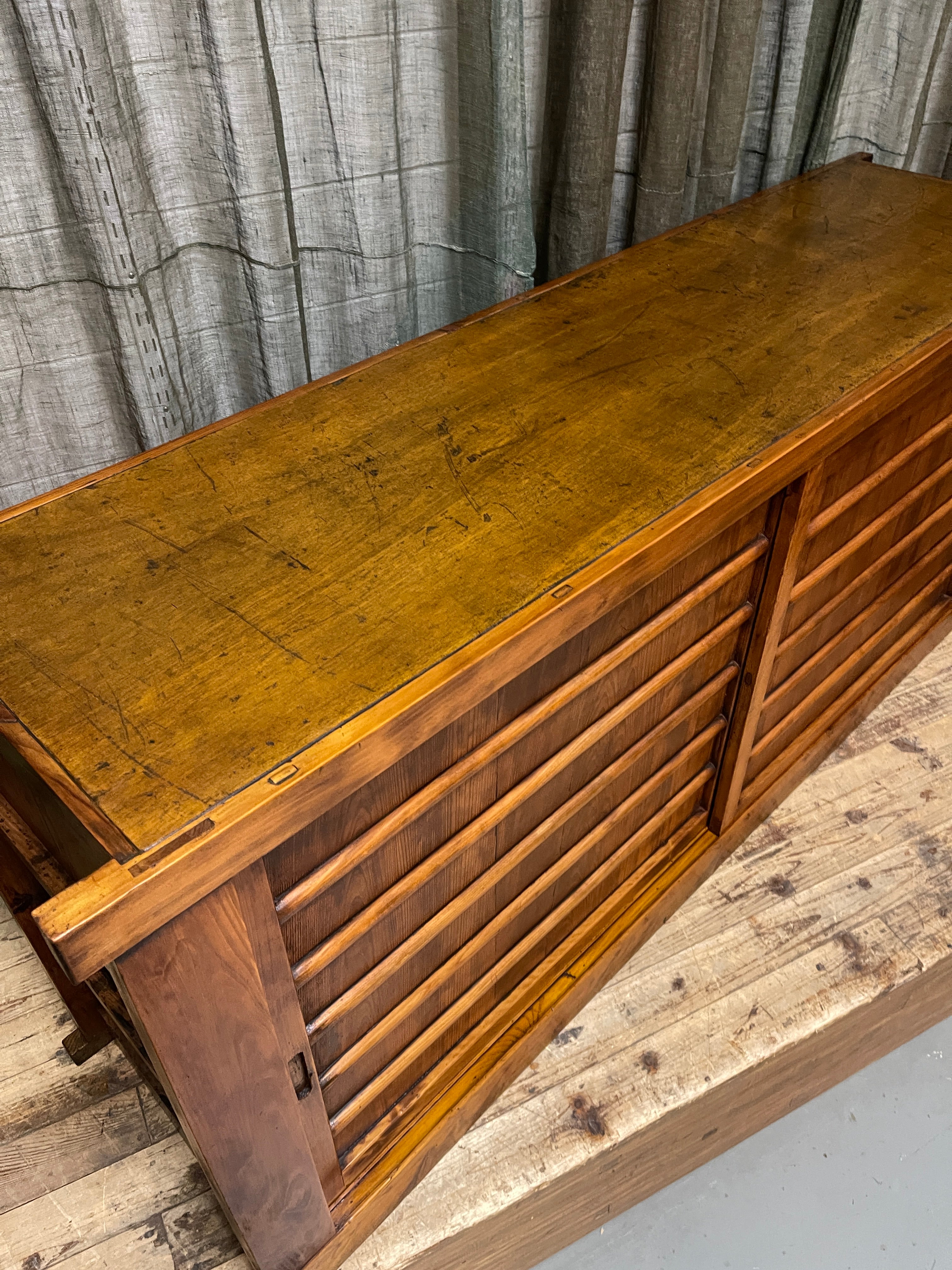 Antique Japanese Sideboard - Cedar & Cypress | Meiji