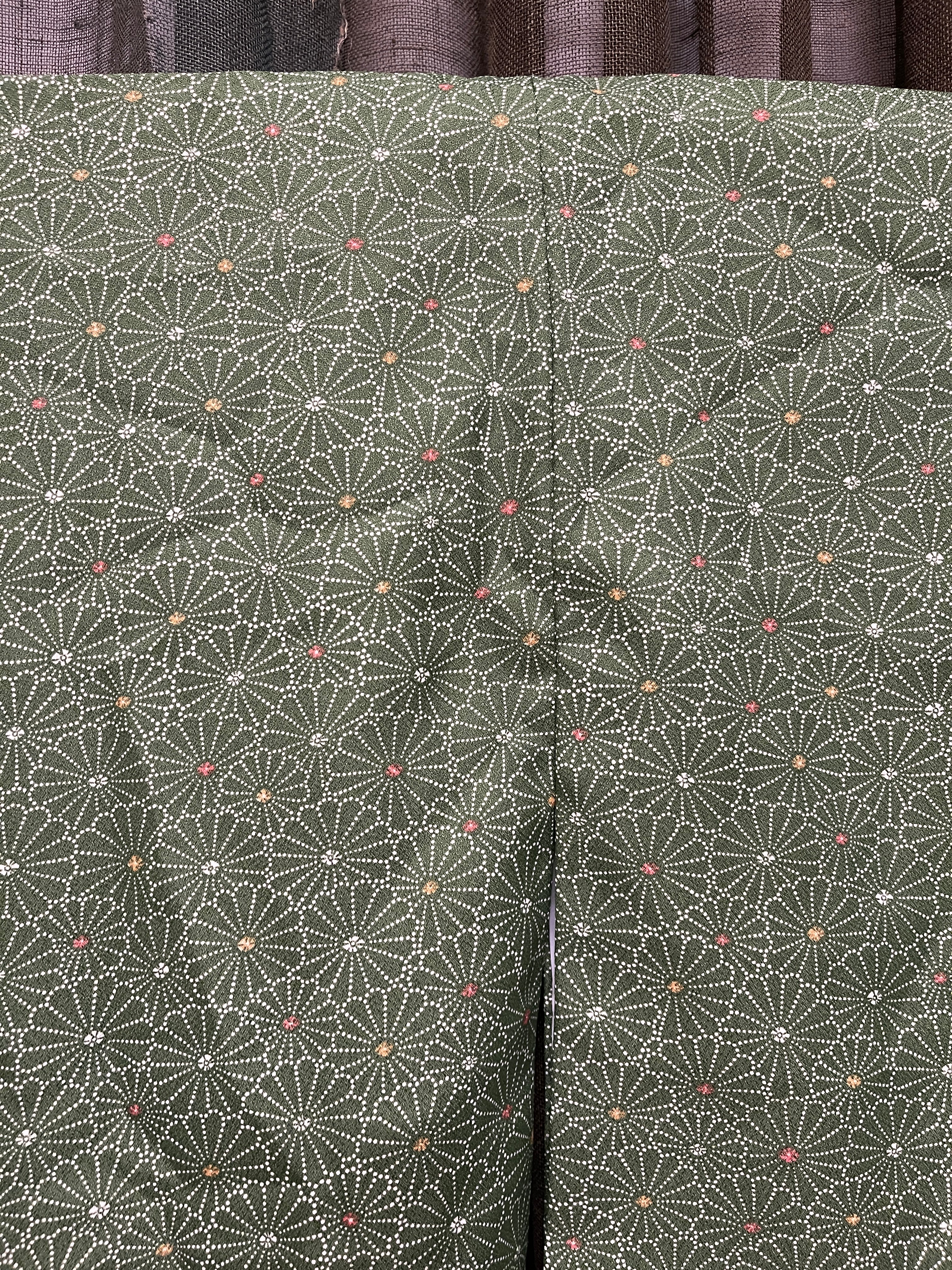 Vintage Japanese Silk Kimono | Chrysanthemum Pattern