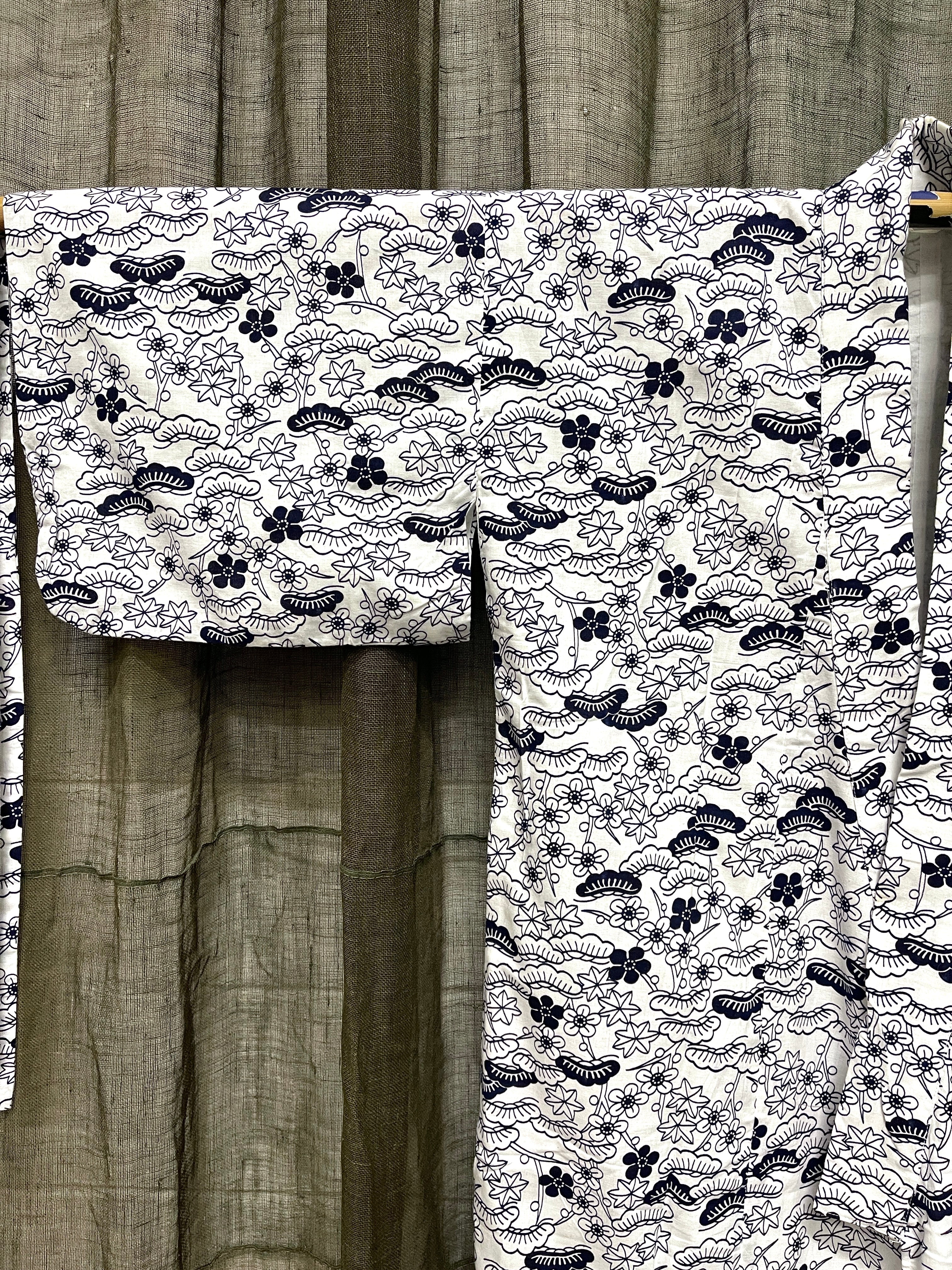 Nemaki, Japanese Cotton House Robe - Unisex