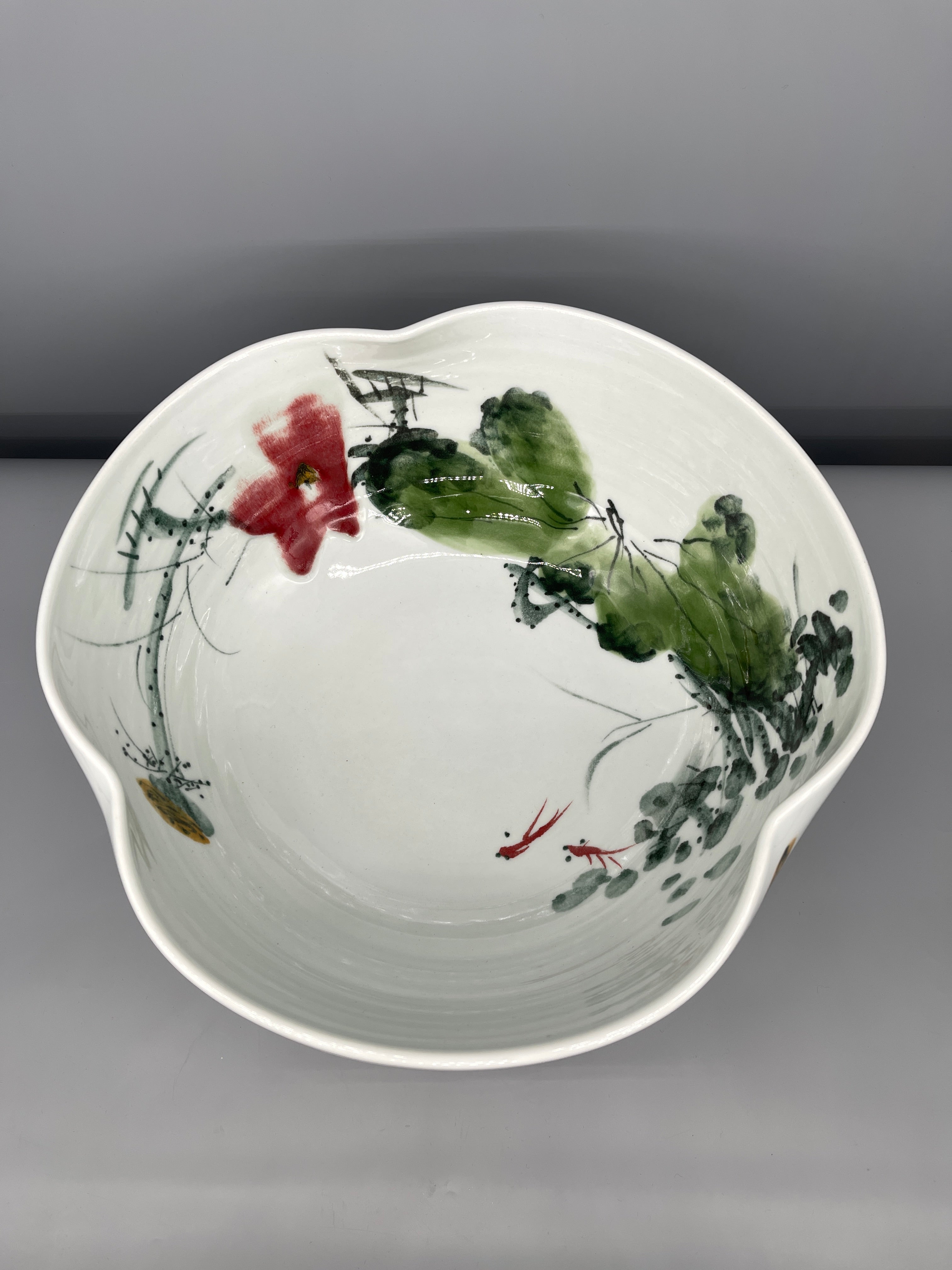 Contemporary Chinese Hand Painted Porcelain Bowl