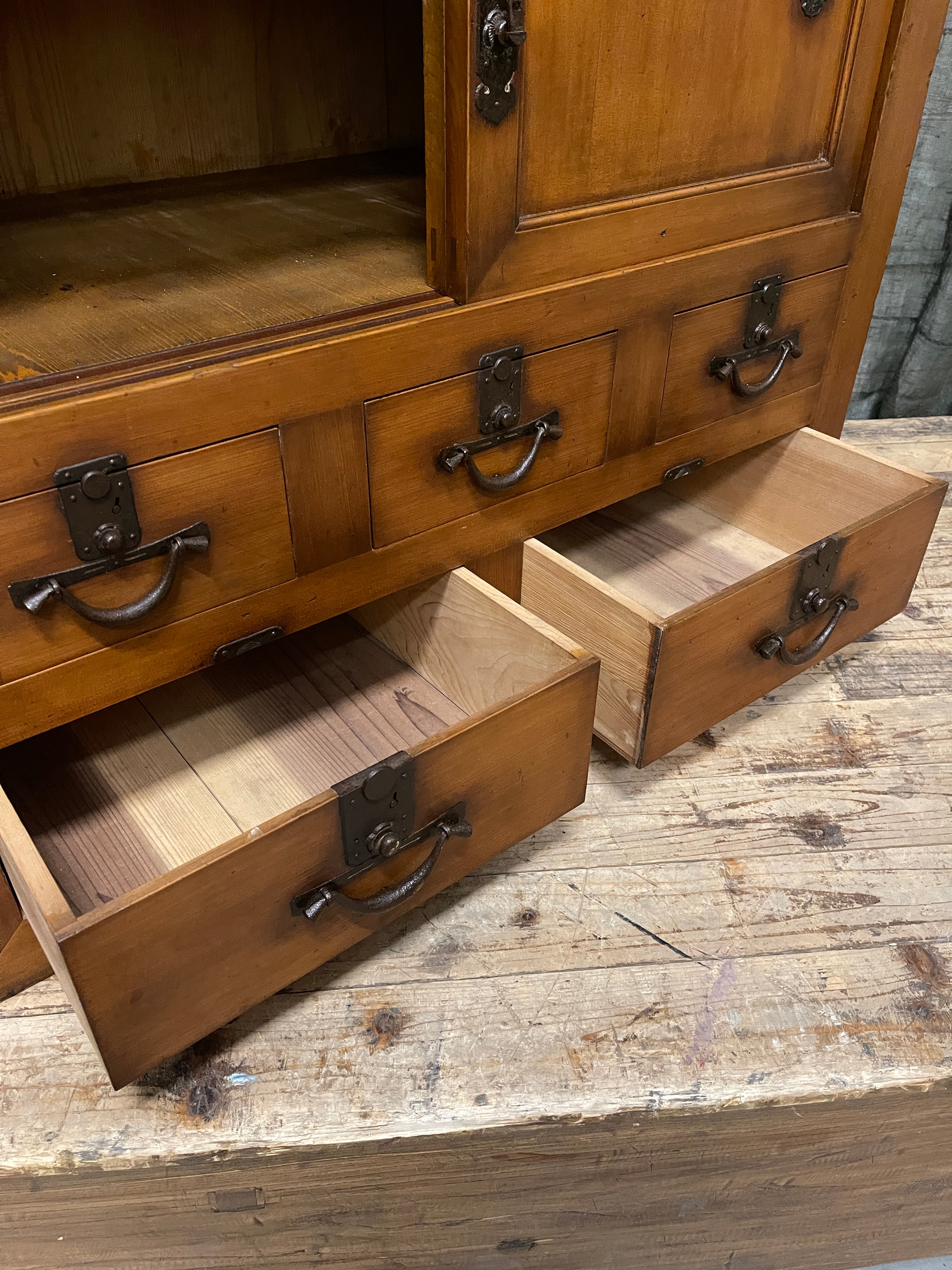 Antique Japanese Choba Dansu, Merchant’s Chest – Cedar & Cypress | Meiji, c.1880
