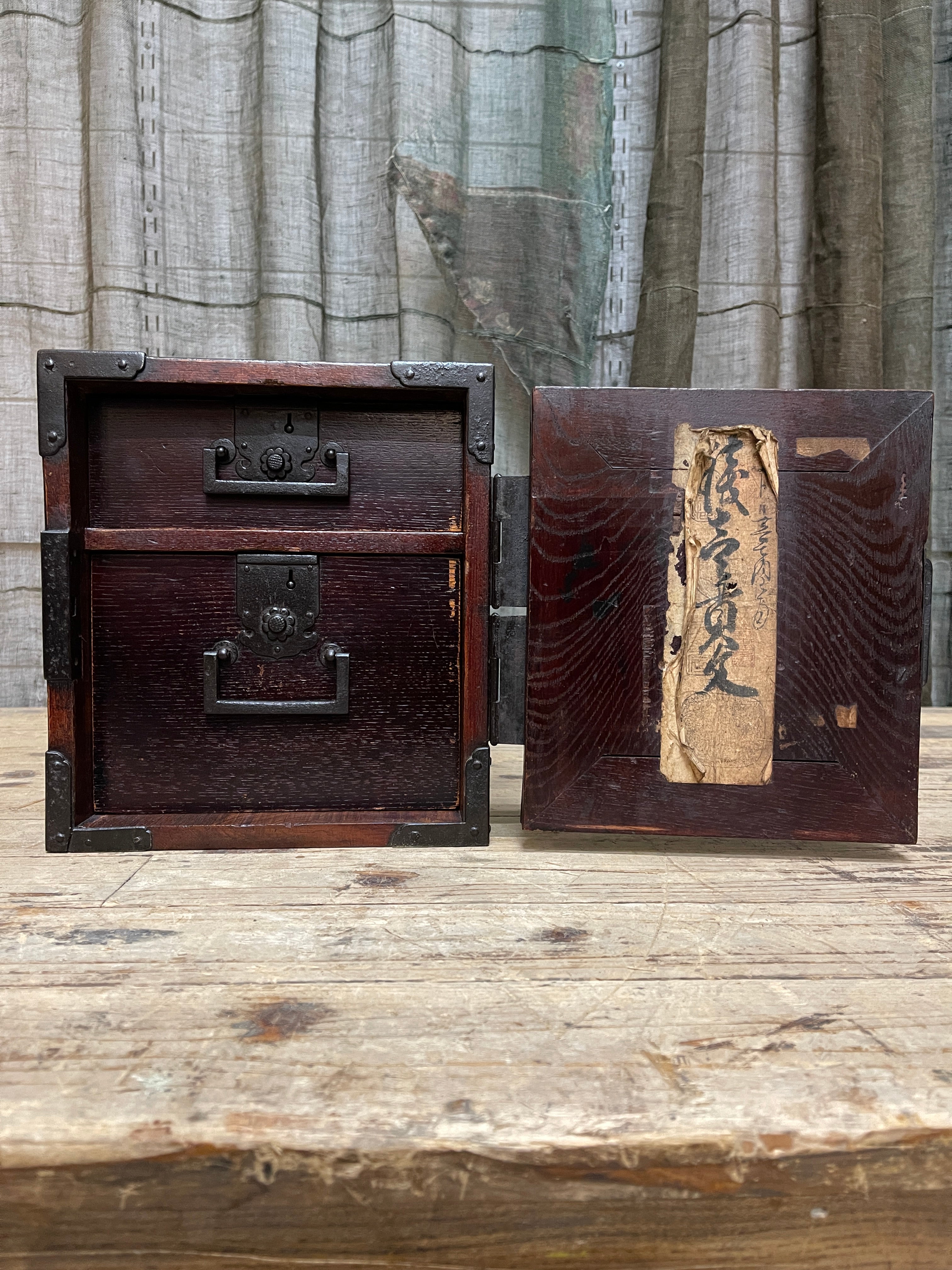 Funa Dansu, Japanese Ships Chest - Elm | Meiji