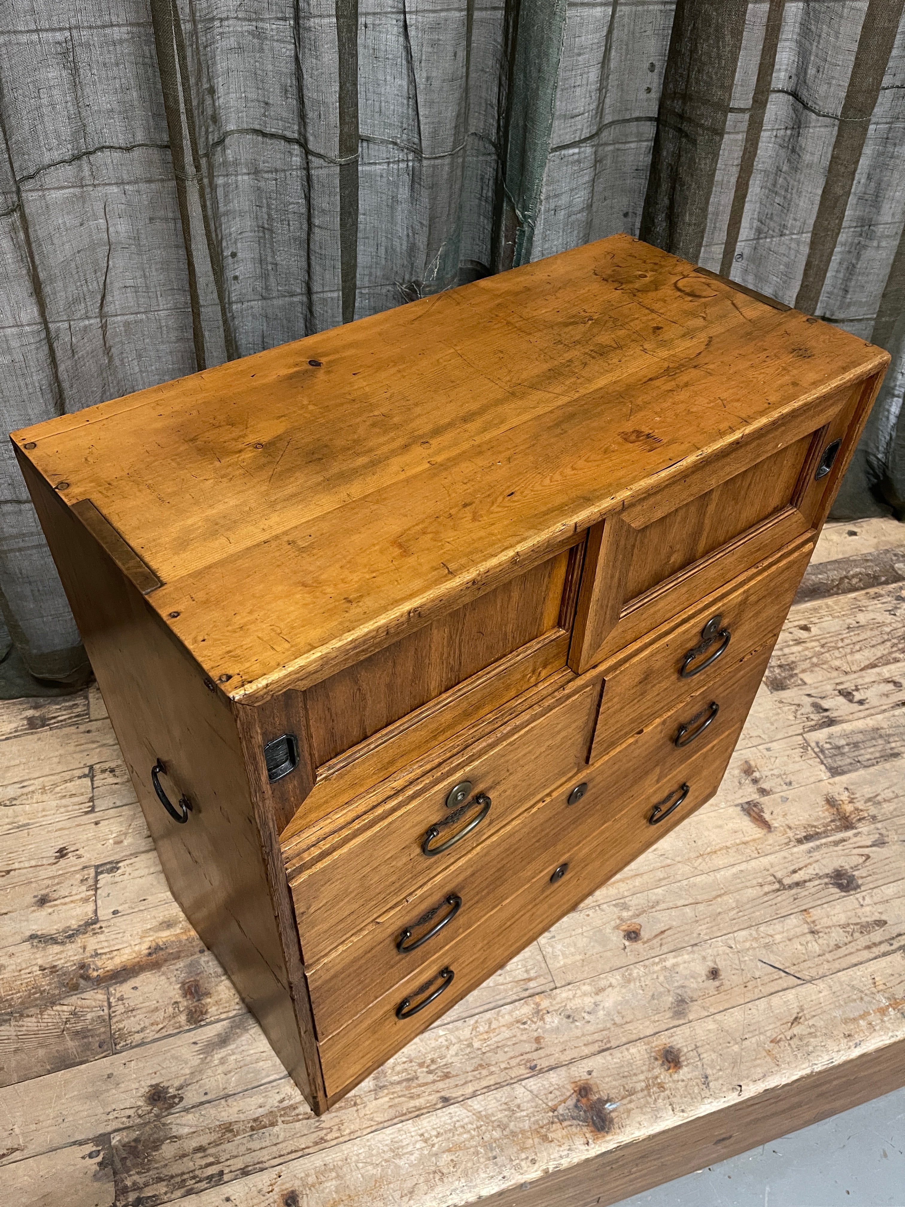 Japanese Storage Cabinet - Cypress & Paulownia | Taisho
