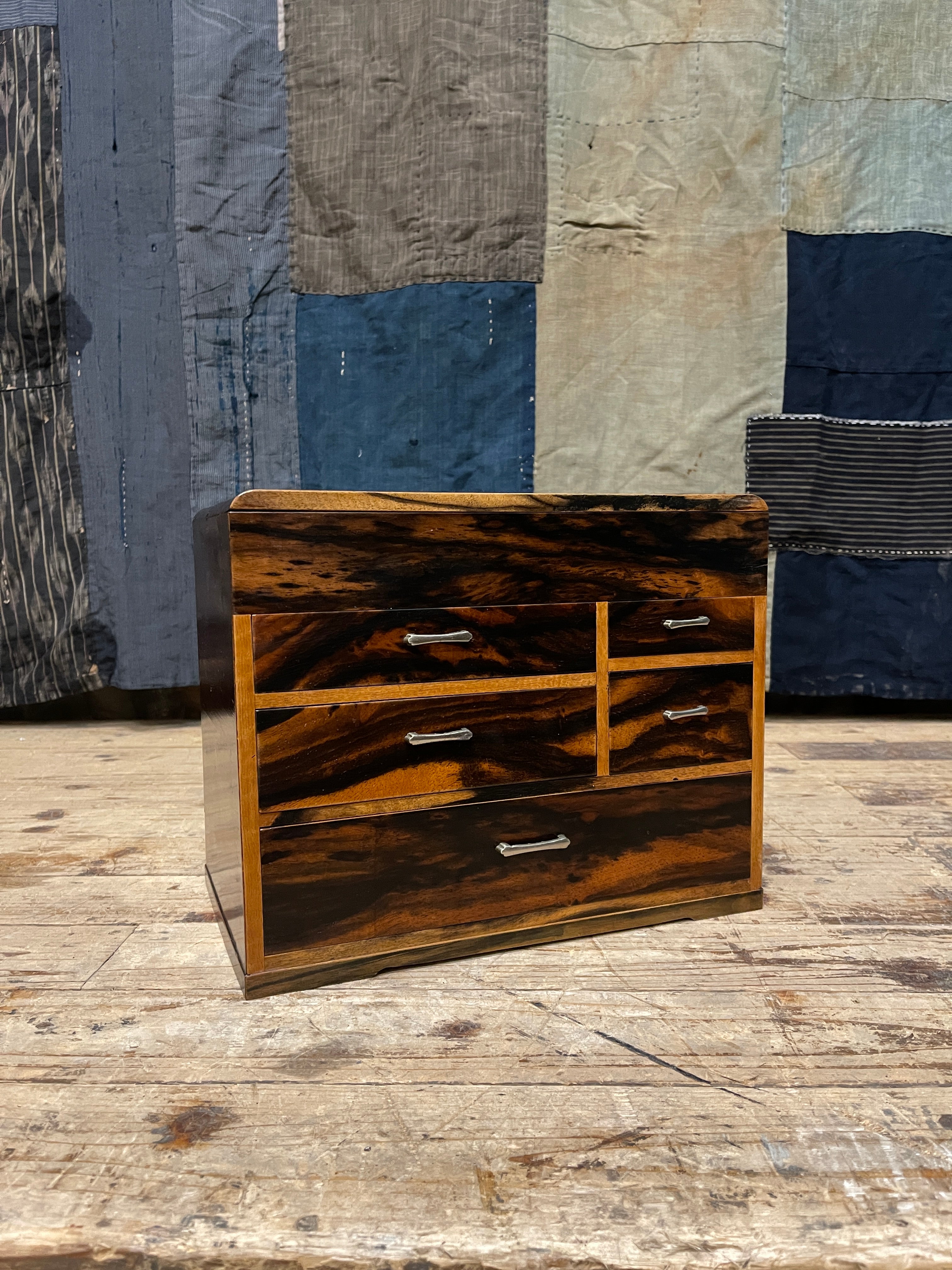 Vintage Japanese Sewing Box, Hari Bako | Midcentury