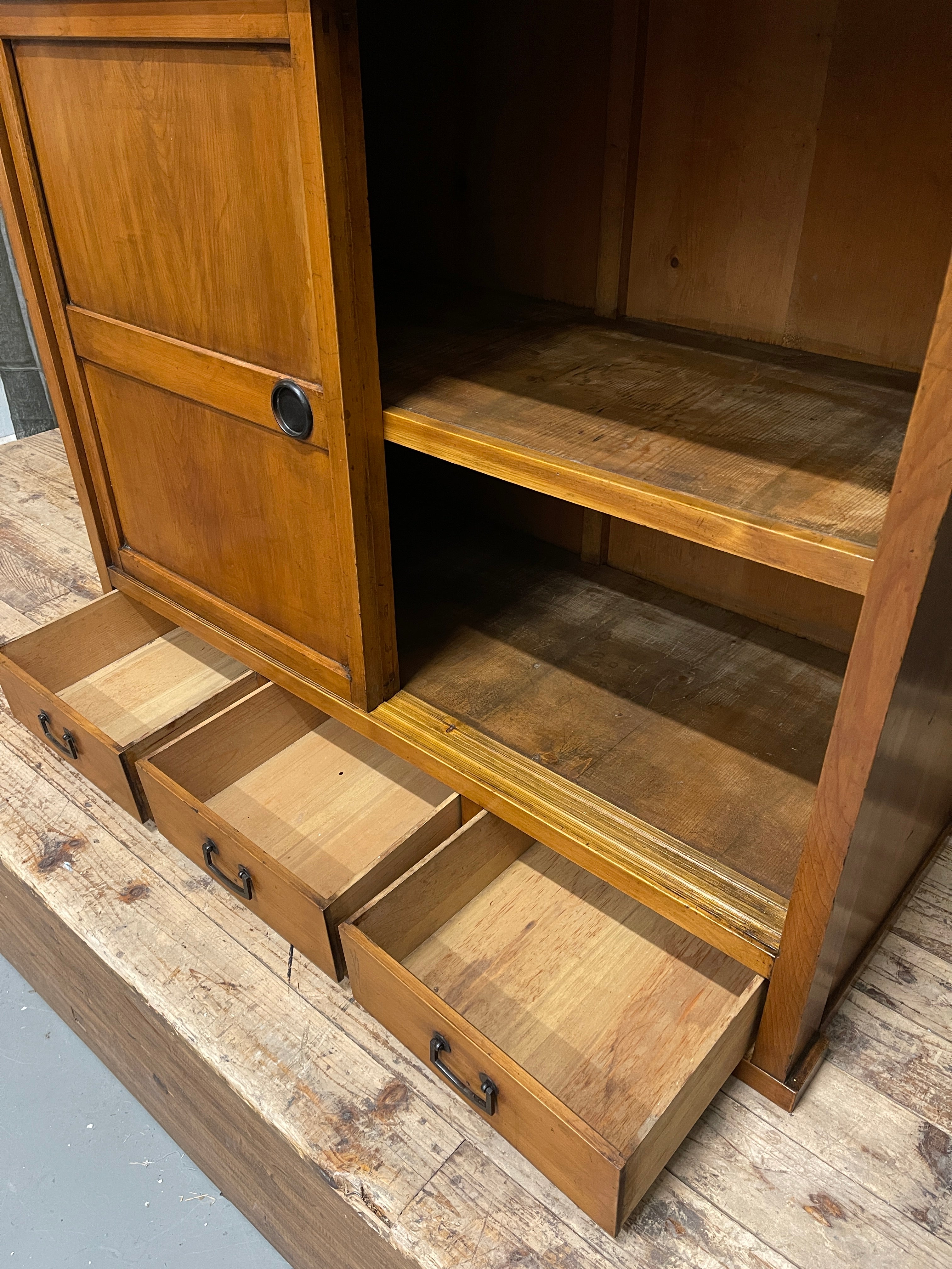 Japanese Storage Cabinet From Gifu - Cypress & Cedar | Meiji