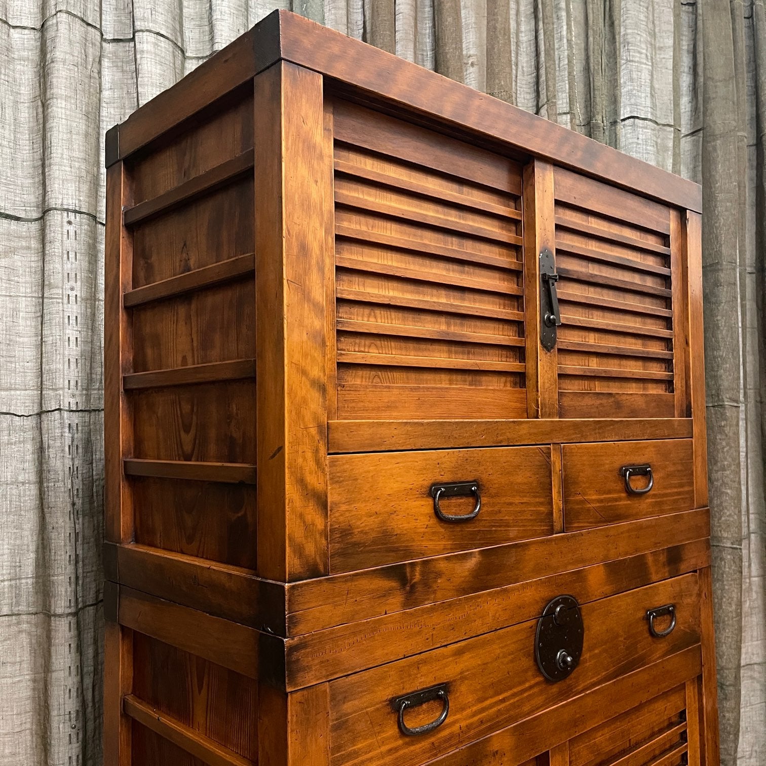 Japanese Choba Dansu, Merchant’s Chest – Cedar & Cypress | Meiji
