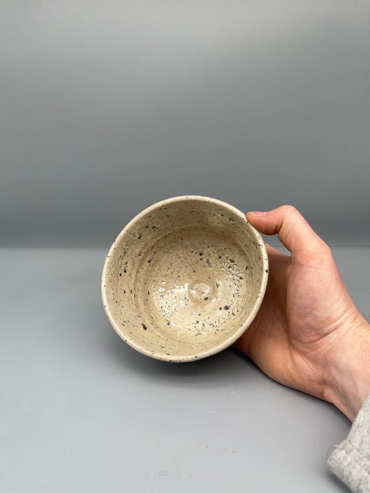 Vintage Japanese Matcha Bowl, Chawan - Plum and Bird