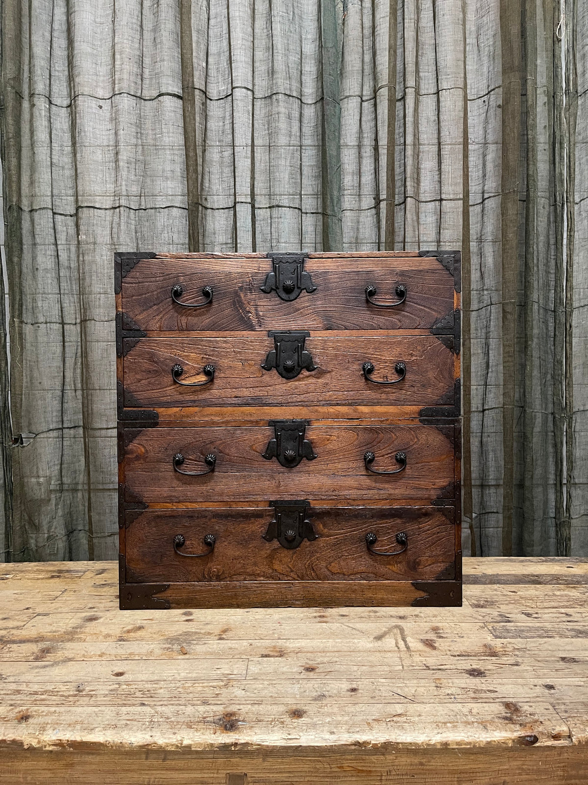 Antique Japanese Isho Dansu Chest-on-Chest