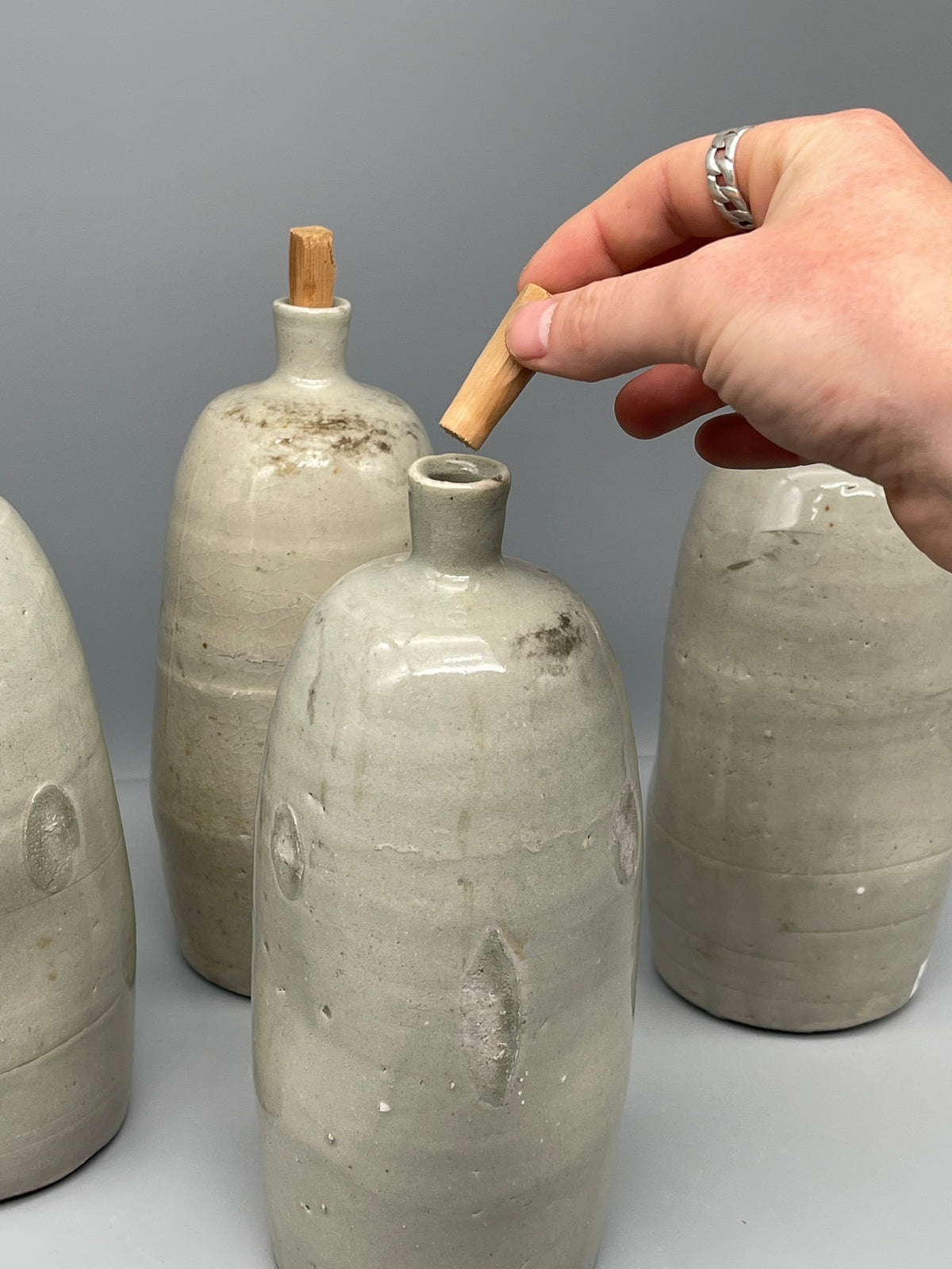 Vintage Japanese Stoneware Bottles