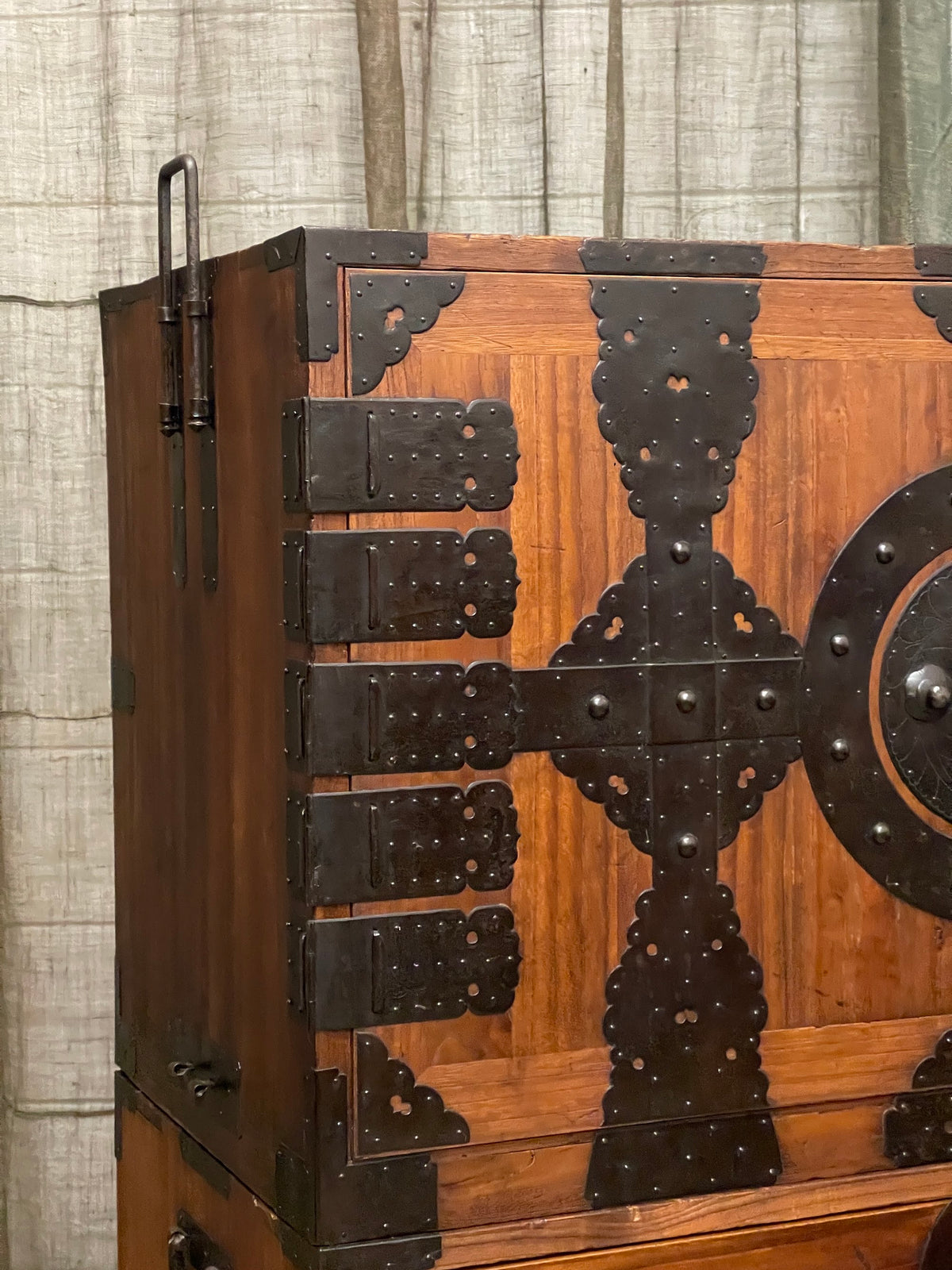 Antique Japanese Kannon Biraki Kimono Chest