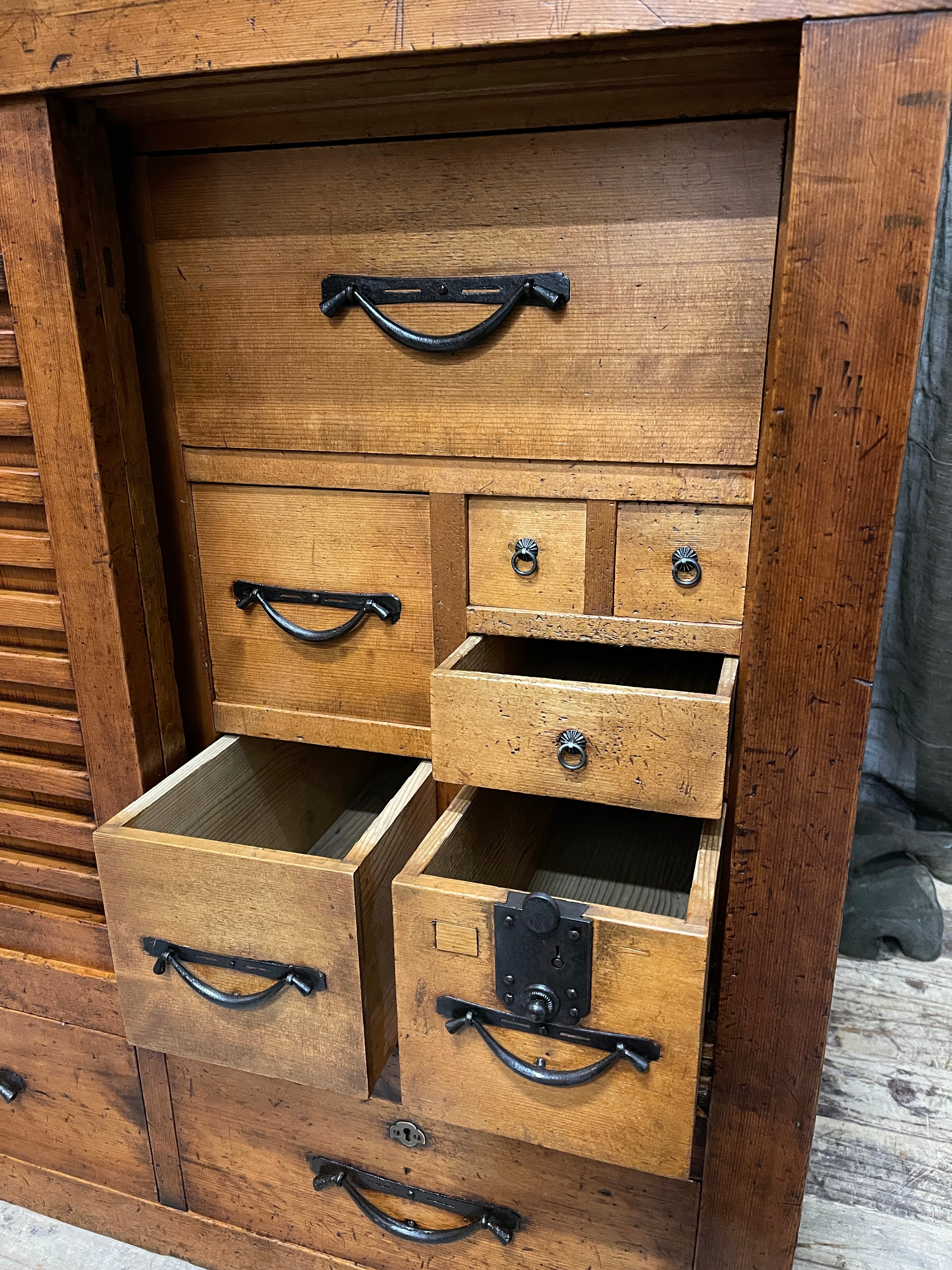 Mingei Dansu, Japanese Storage Cabinet - Cypress & Cedar | Meiji