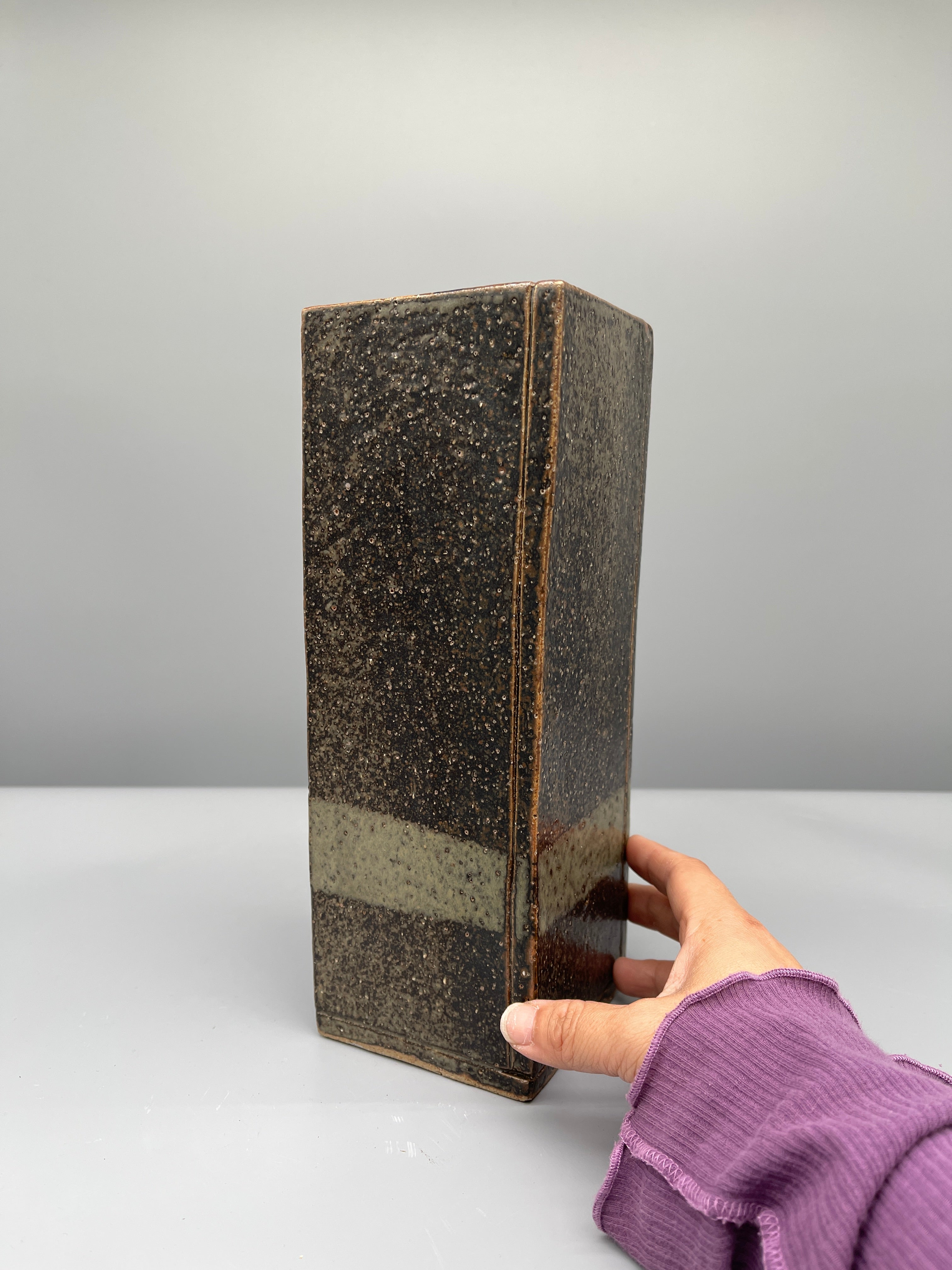 Vintage Japanese Ikebana Vase - Earthy Tone