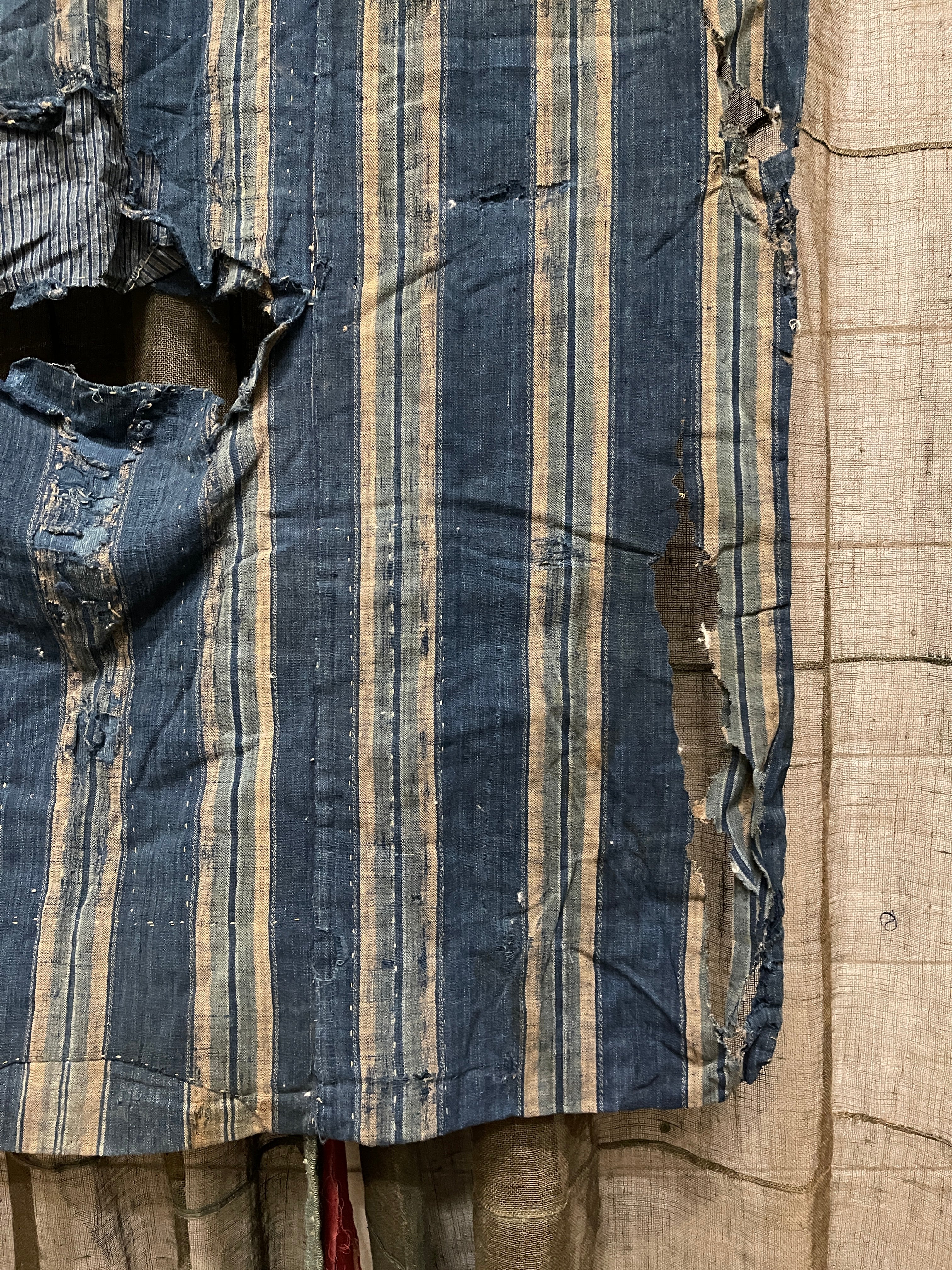 Antique Japanese Indigo Boro Textile
