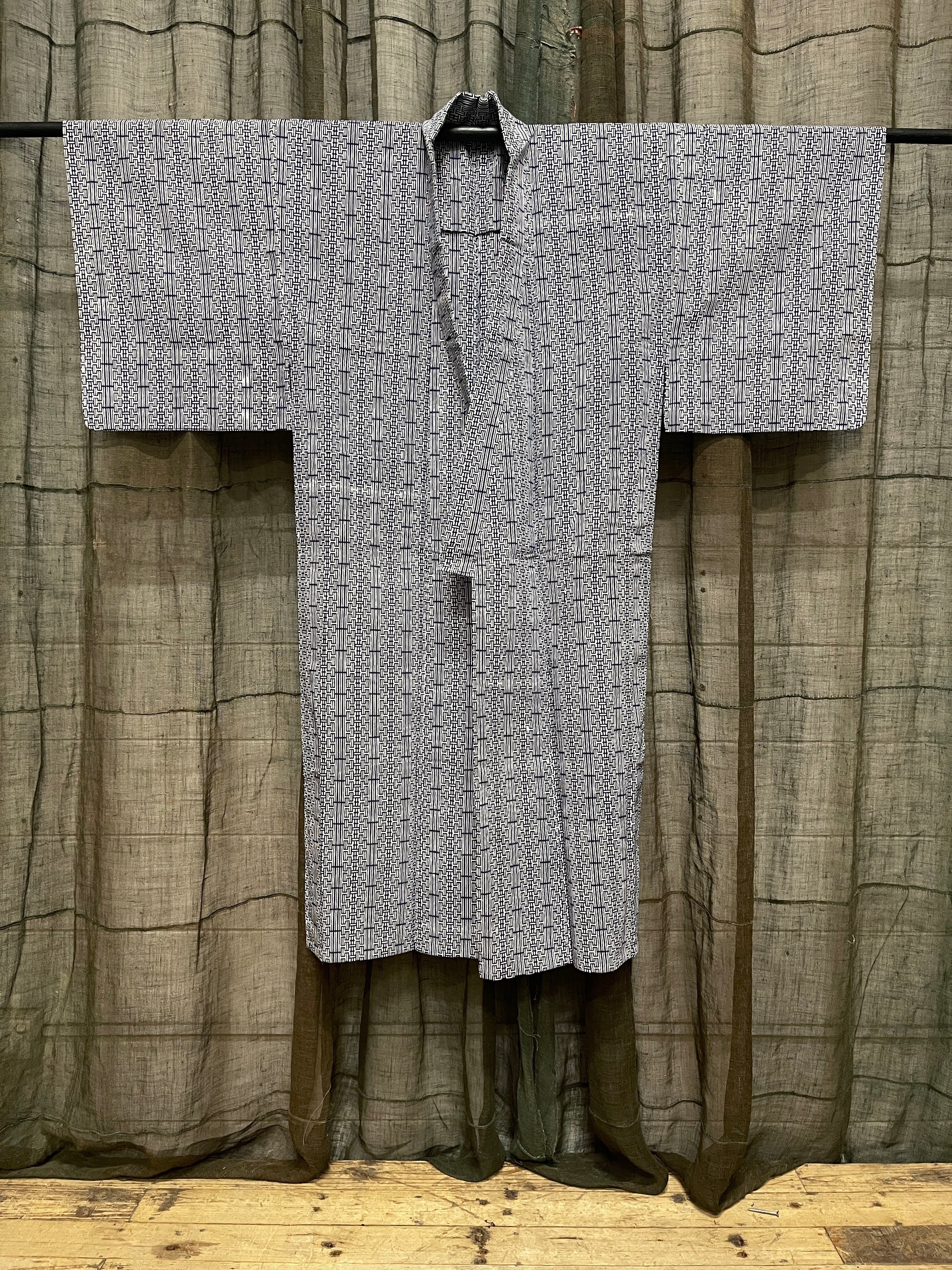 Vintage Yukata, Japanese Cotton Kimono