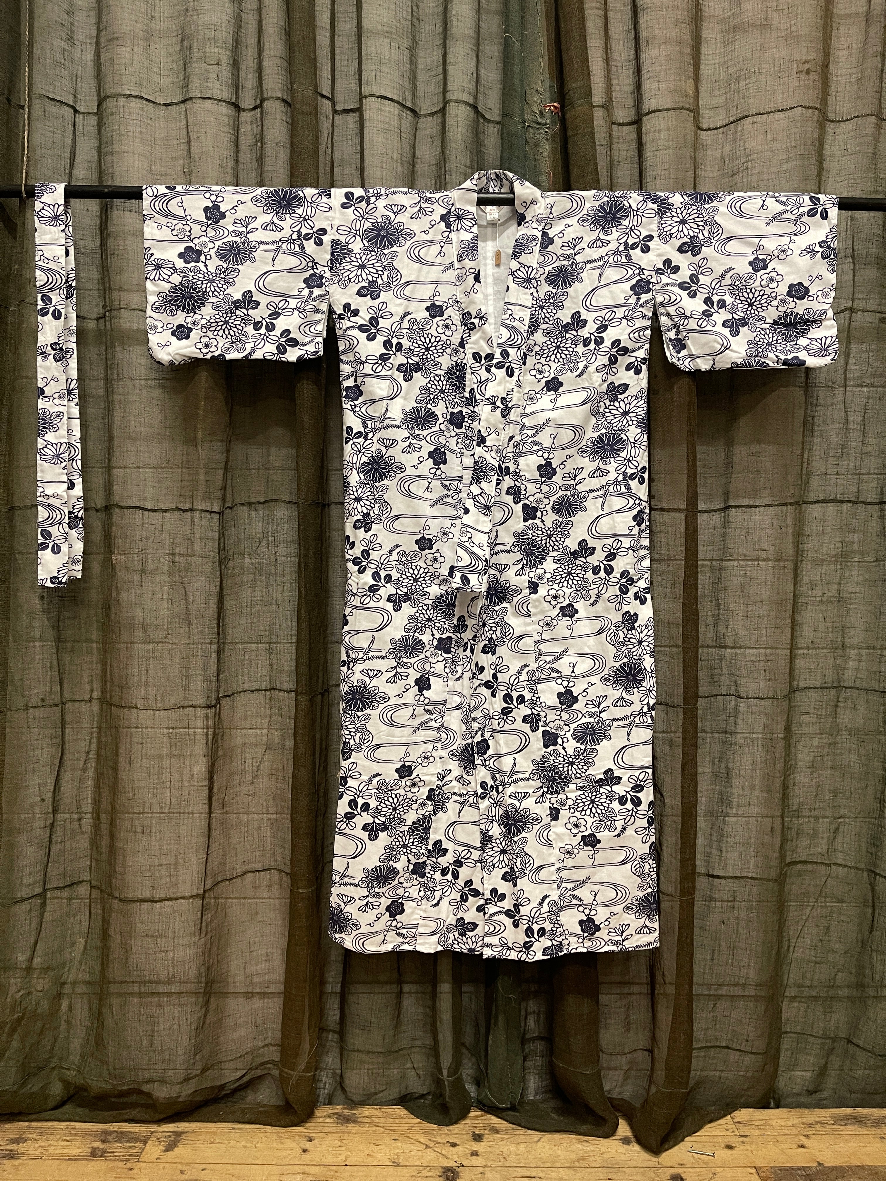Nemaki, Japanese Cotton House Robe - Unisex