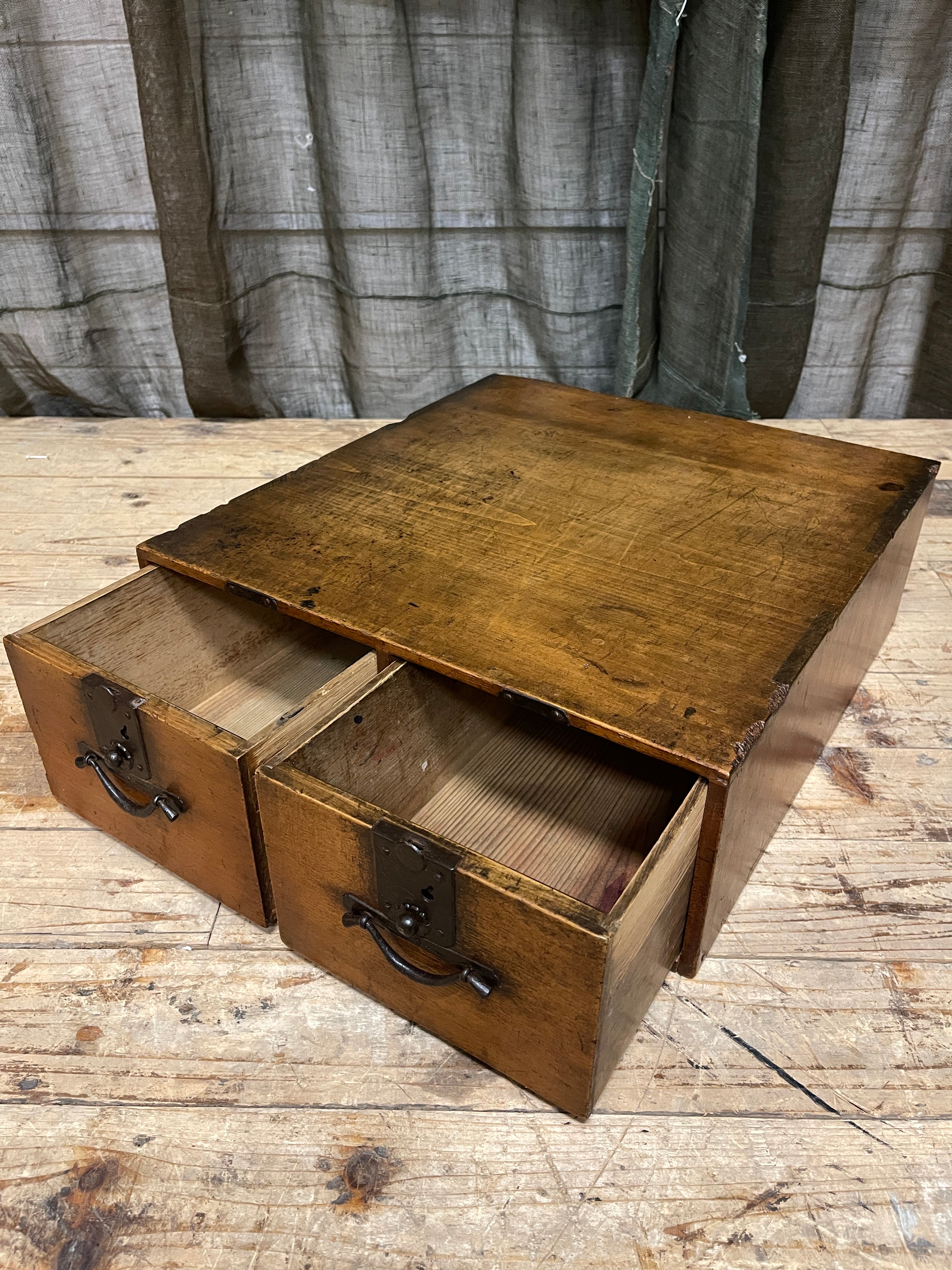 Japanese Merchants Chest From Shiga - Cypress | Meiji