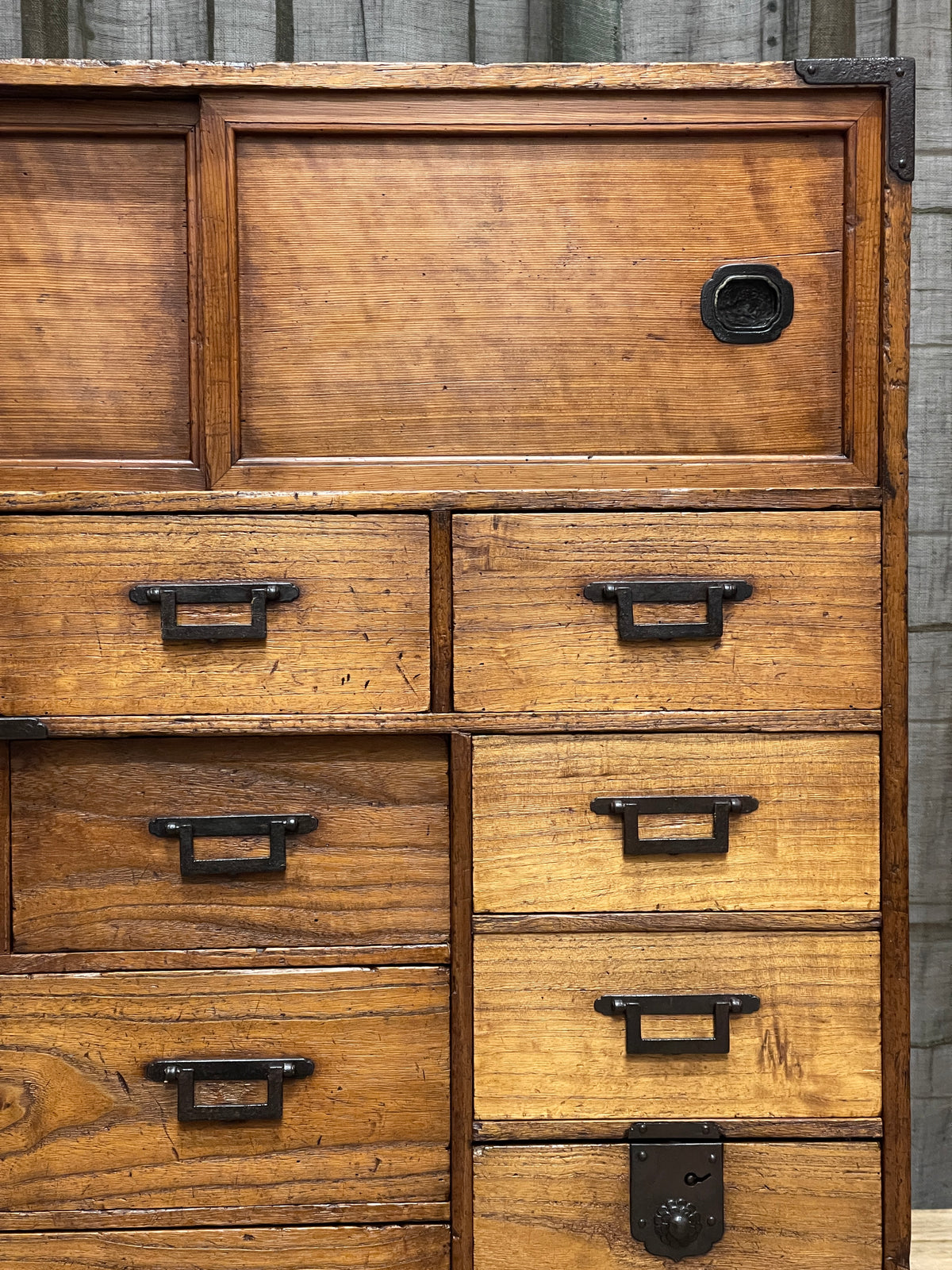 Antique Japanese Choba Dansu, Merchant's Chest - paulownia | Meiji