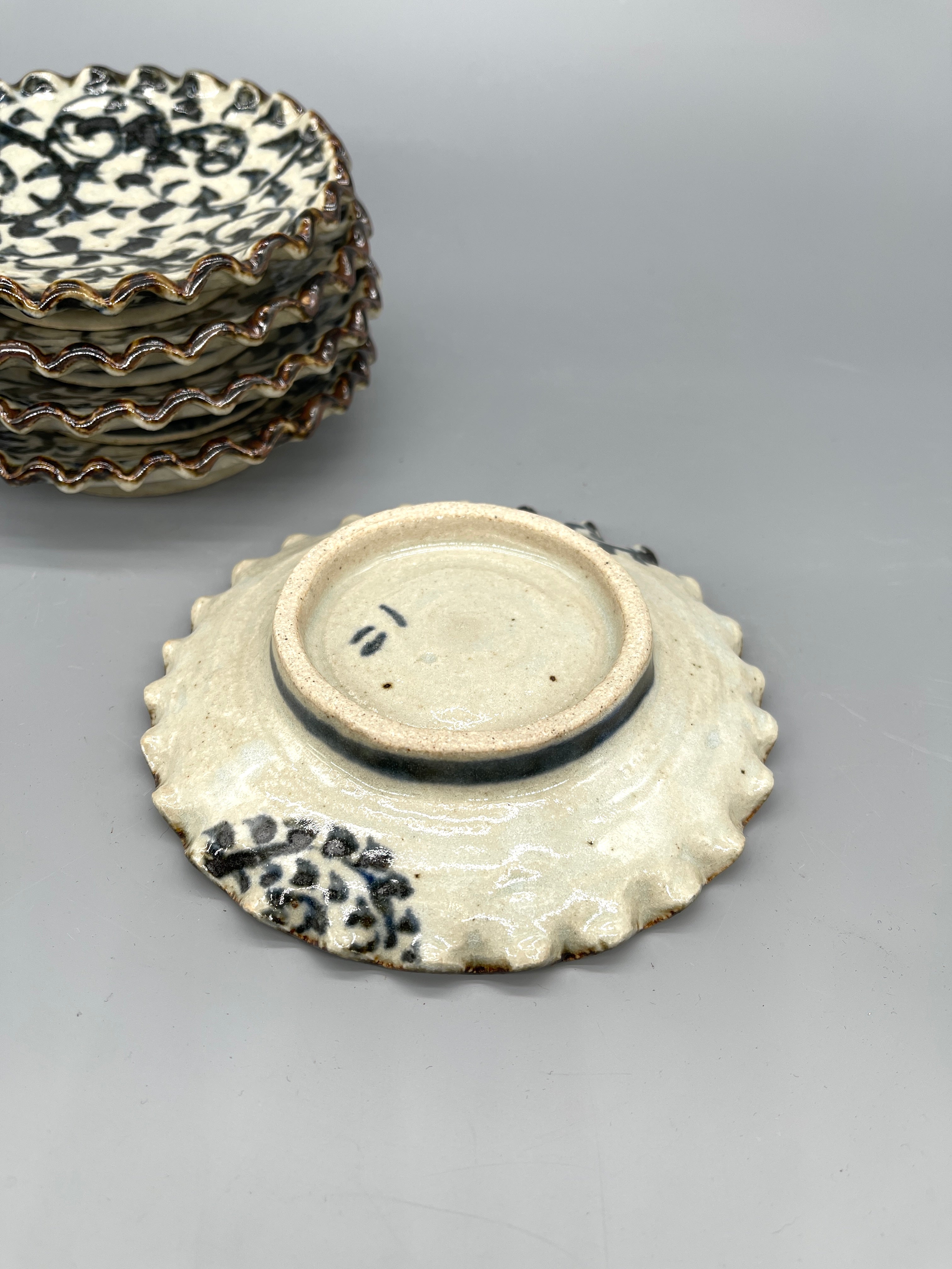 Set of Five Vintage Japanese Side Plates, Arita Ware